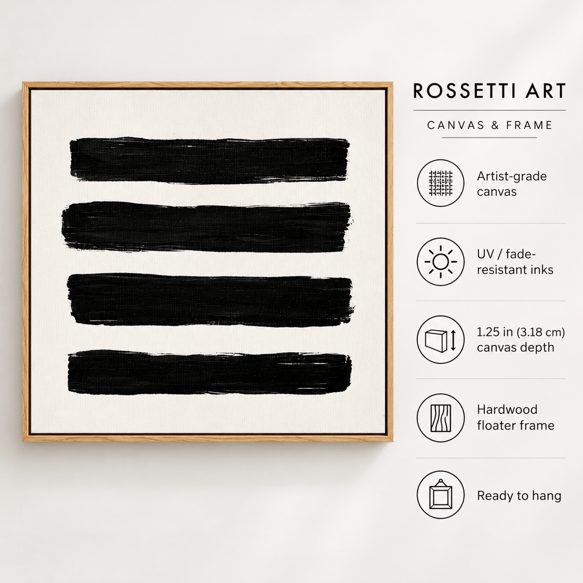 How to Frame a Canvas Print: Floater Frames, Open-Back Frames and Rolled Canvas - Rossetti Art