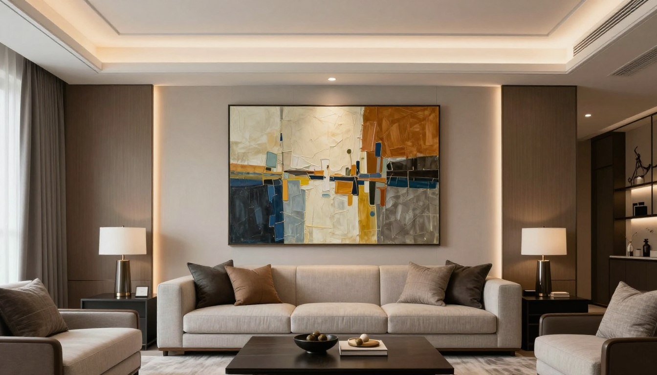 Investing in Art: Why Buying Originals Is Better Than Mass-Market Decor original artwork displayed in modern living room