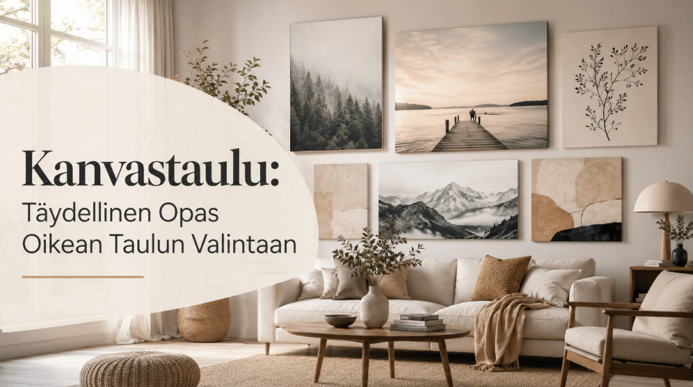Kanvastaulu: Täydellinen Opas Oikean Taulun Valintaan