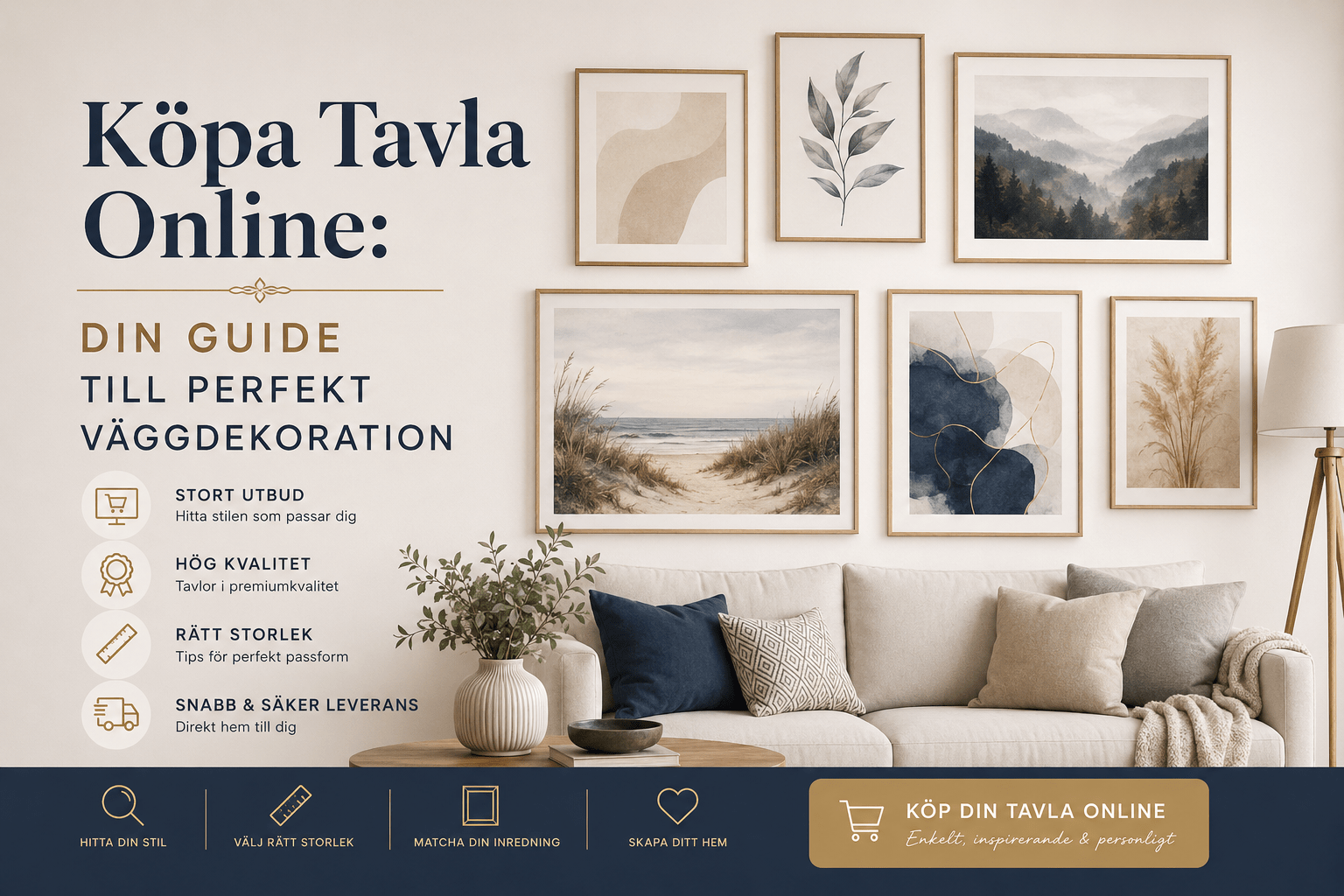 Köpa Tavla Online: Din Guide till Perfekt Väggdekoration - Rossetti Art