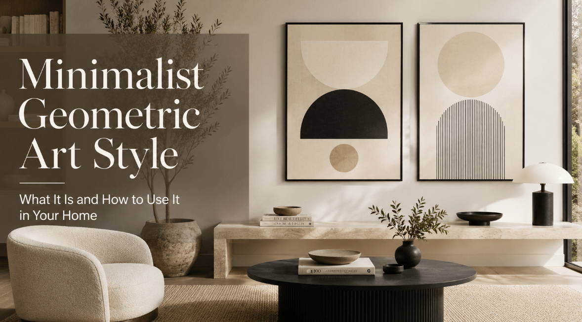 Minimalist Geometric Art Style: What It Is and How to Use It in Your Home - Rossetti Art