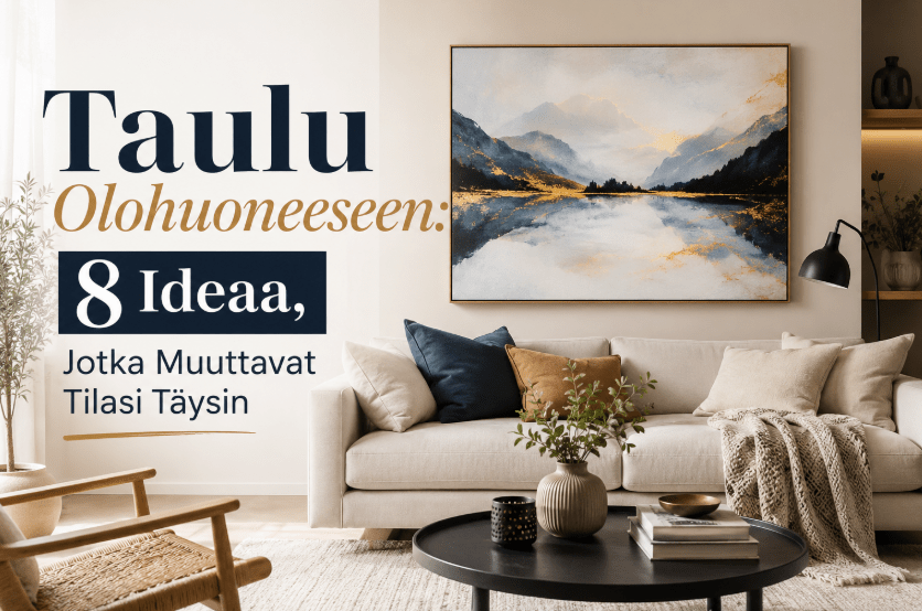Taulu Olohuoneeseen: 8 Ideaa, Jotka Muuttavat Tilasi Täysin