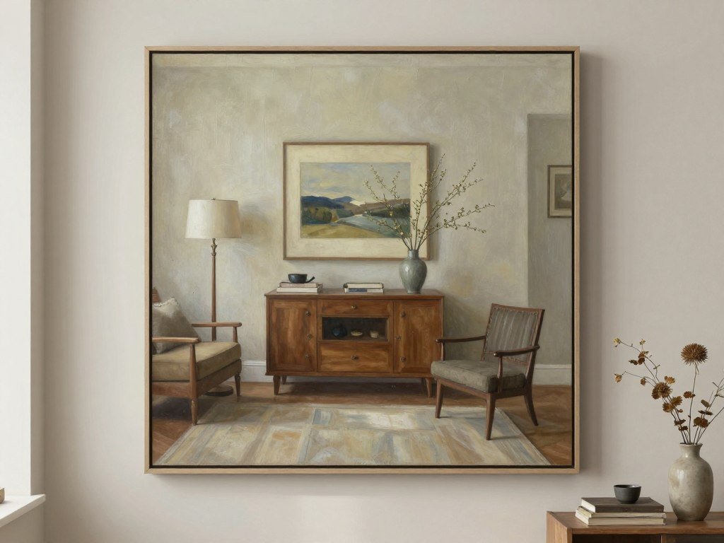 Buying original art online with a detailed painting view