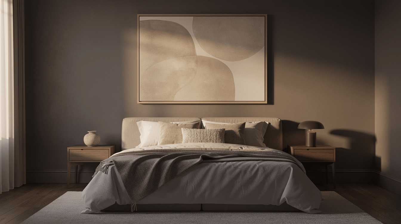 Toile Pour Chambre à Coucher – toile abstraite au-dessus du lit by Rossetti Art
