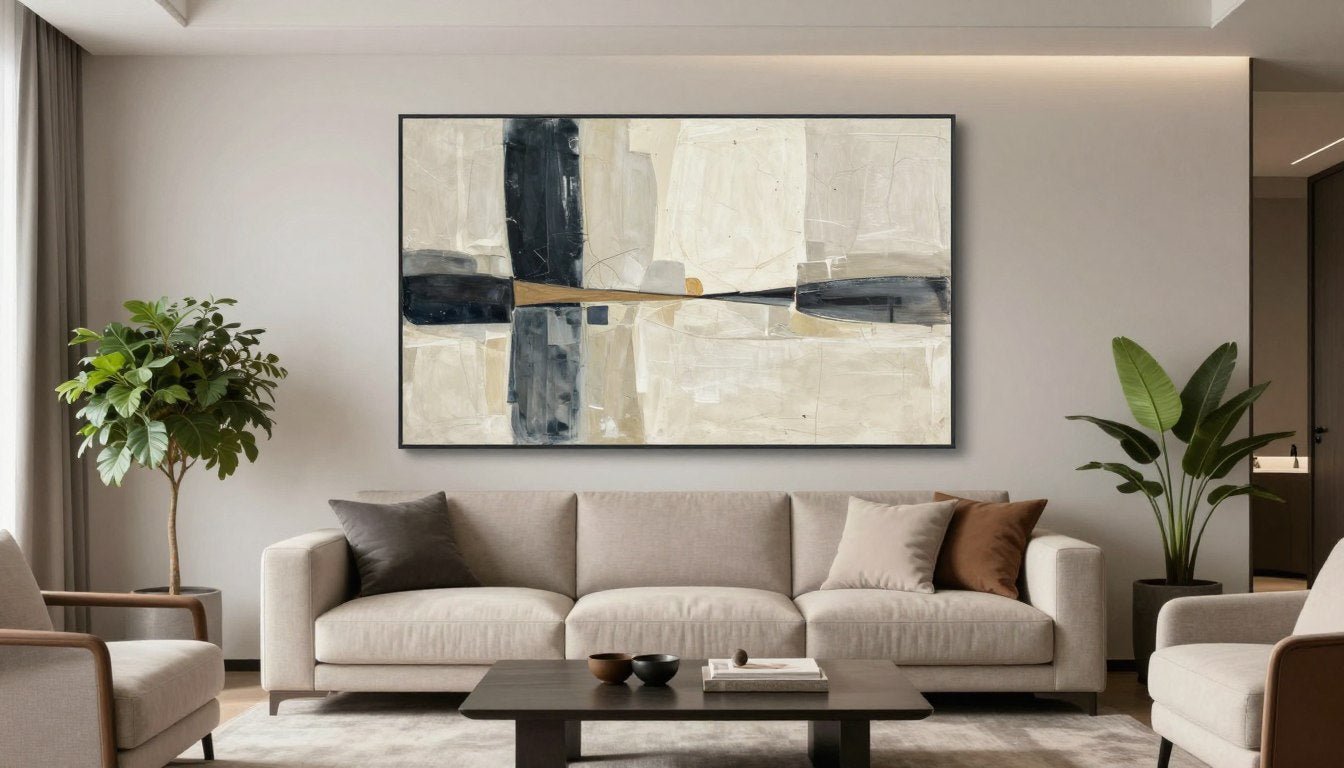 wall art for the home displayed in modern living room interior