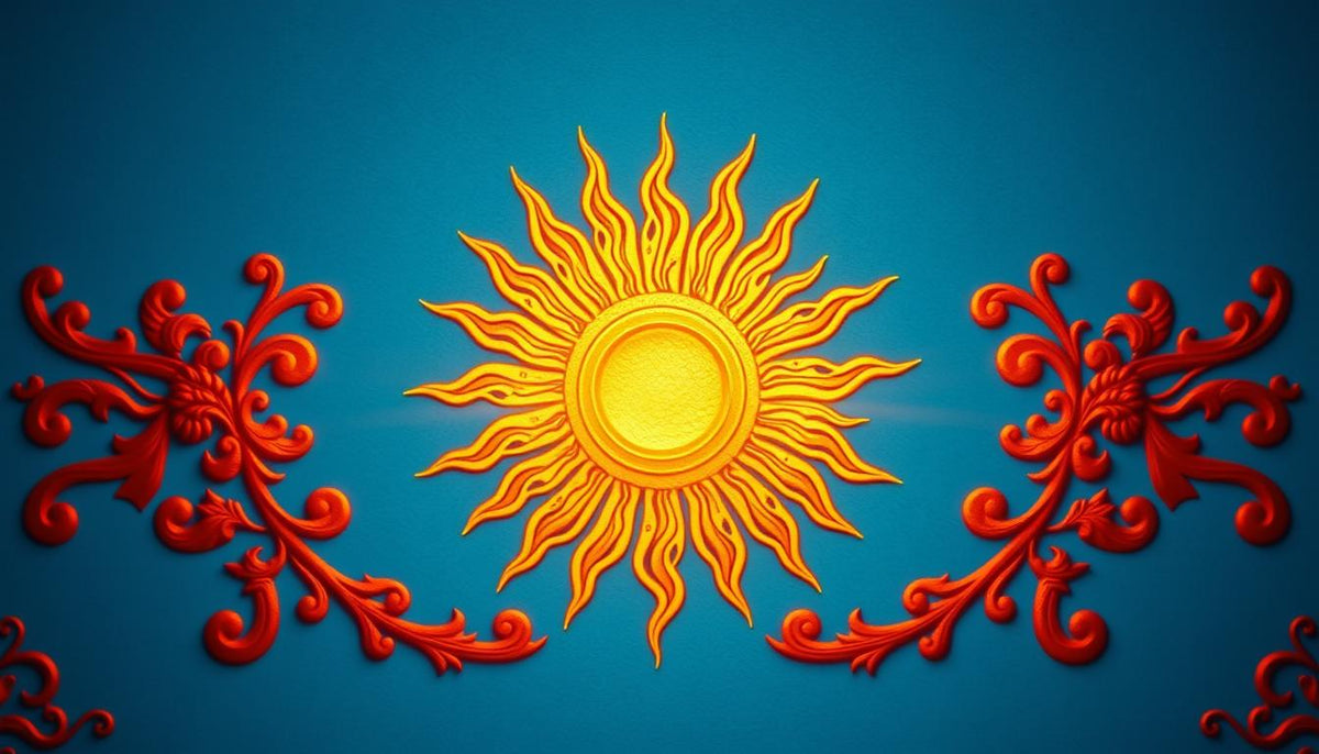 What does a sun symbolize in art?