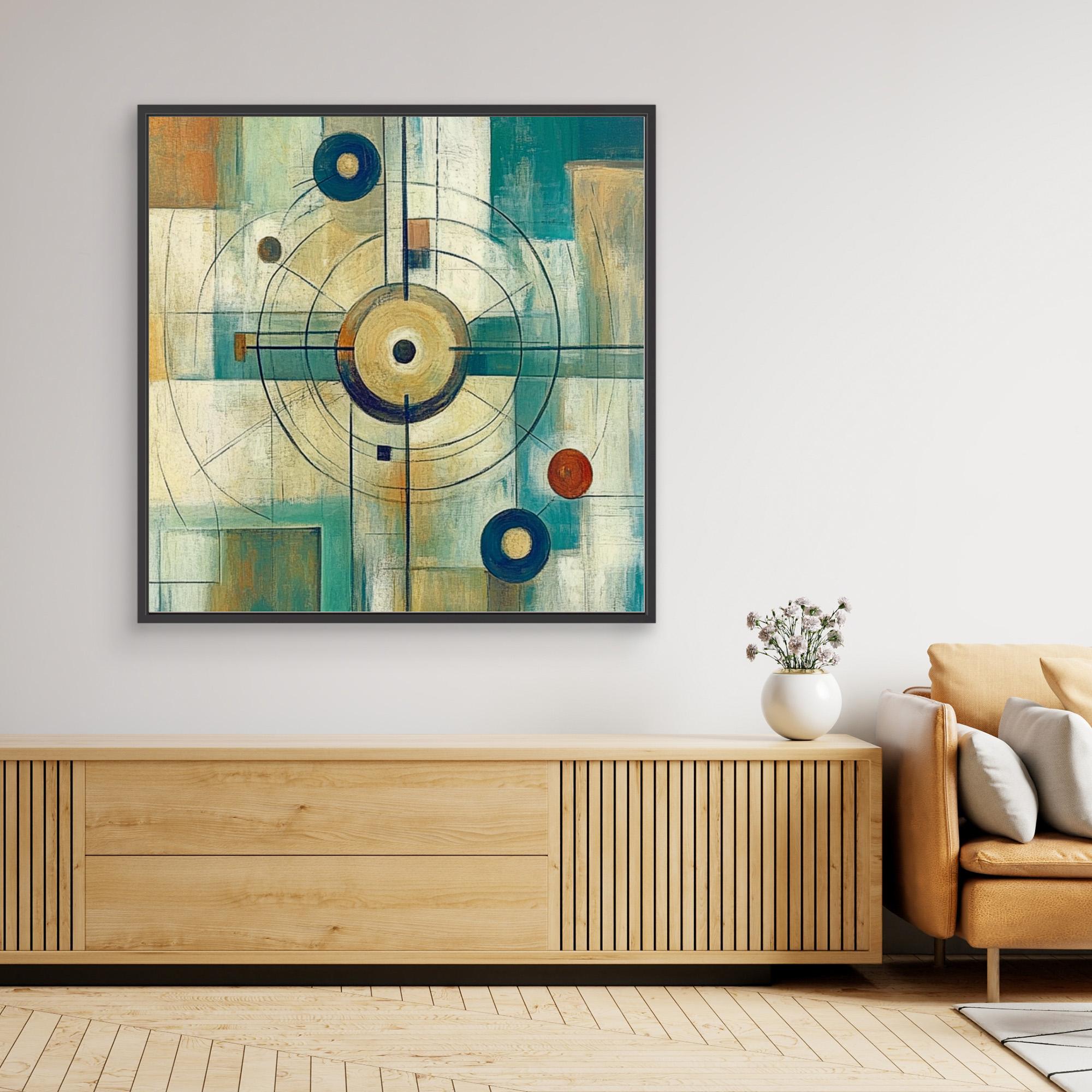 Canvas Print: Orbital Balance - Geometric Abstract Wall Art