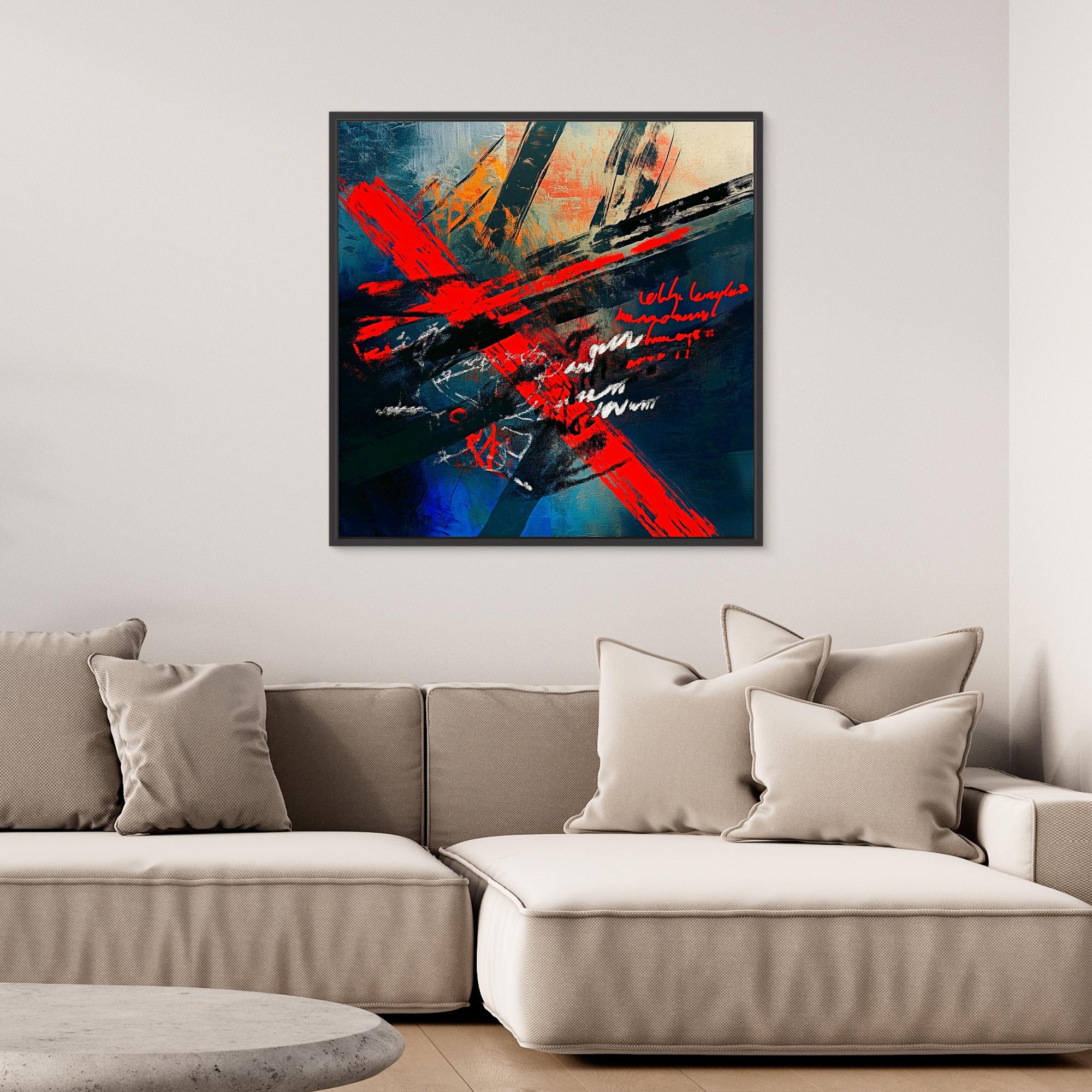 Canvas Print : Vivid Chaos - Abstract Wall Art Canvas