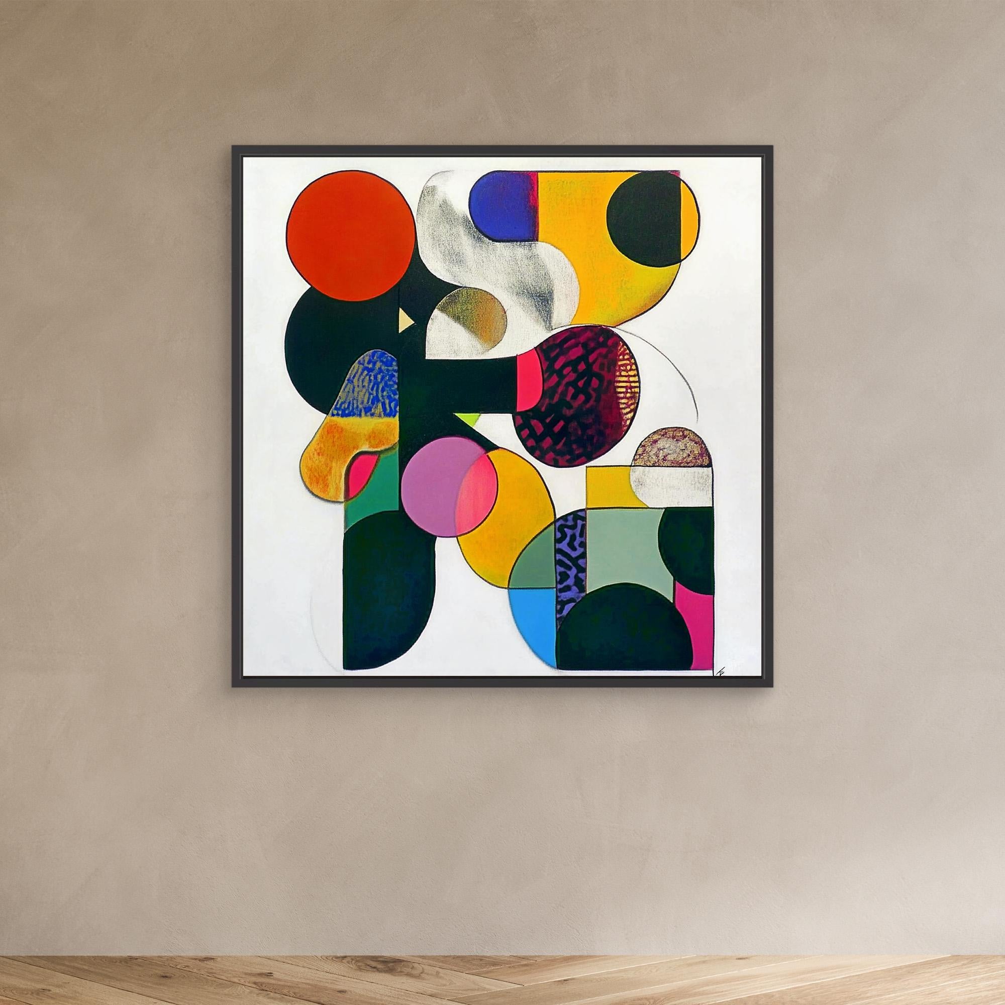 Canvas Print : Vibrant Geometry - Abstract Wall Art | Modern Canvas Print