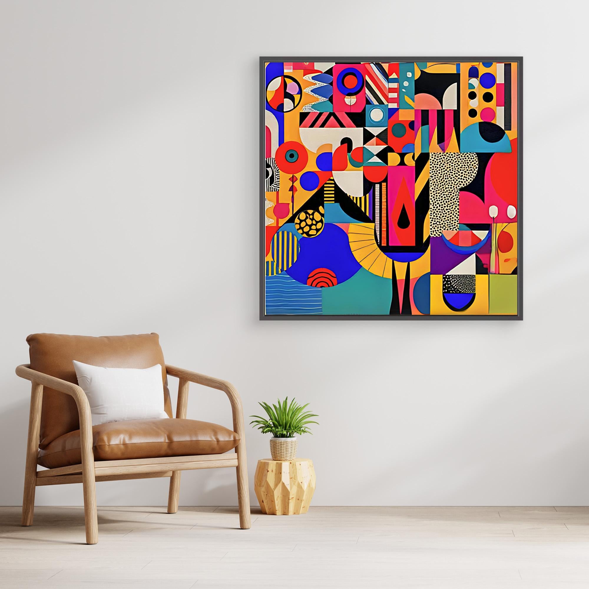 Canvas Print Art: Abstract Geometric Shapes 