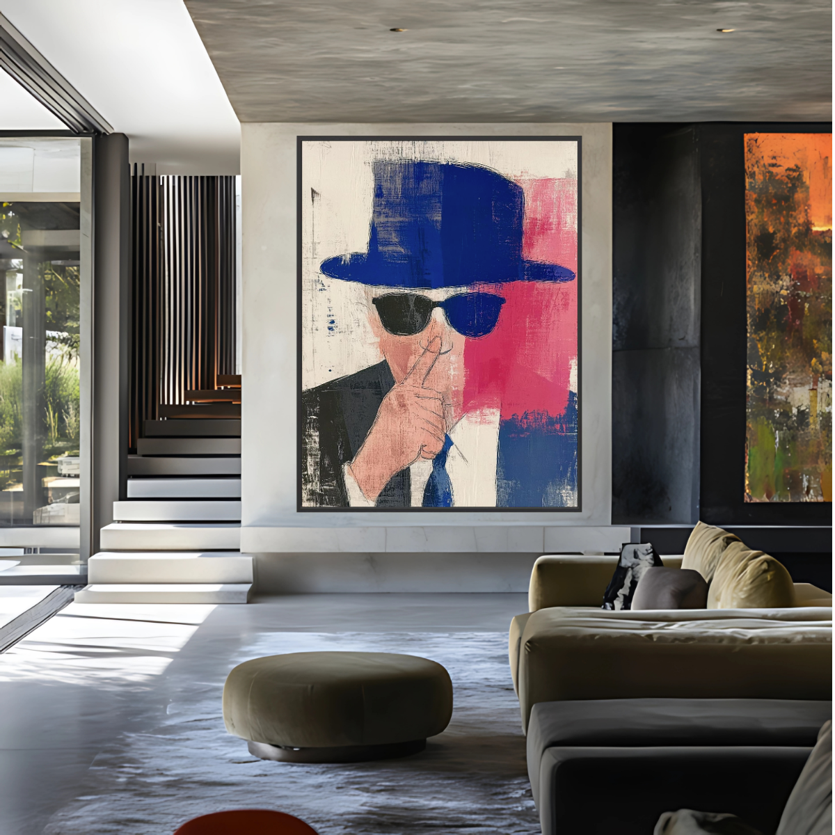 Canvas Print: Secret Agent Pop Art – Modern Abstract Wall Art