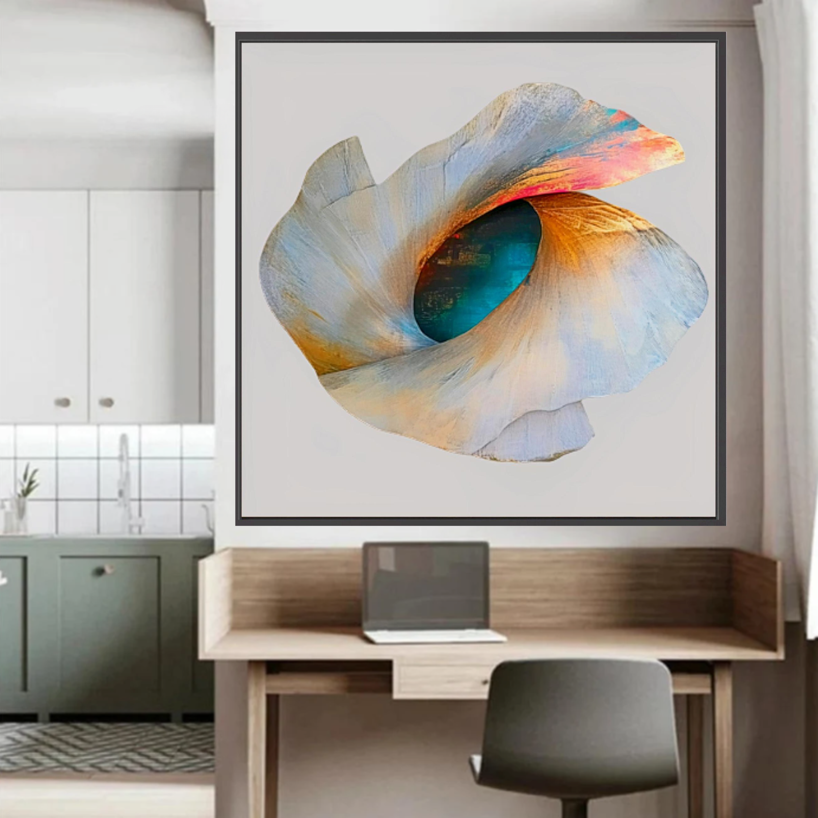 Canvas Print: Ethereal Bloom - Abstract Organic Wall Art