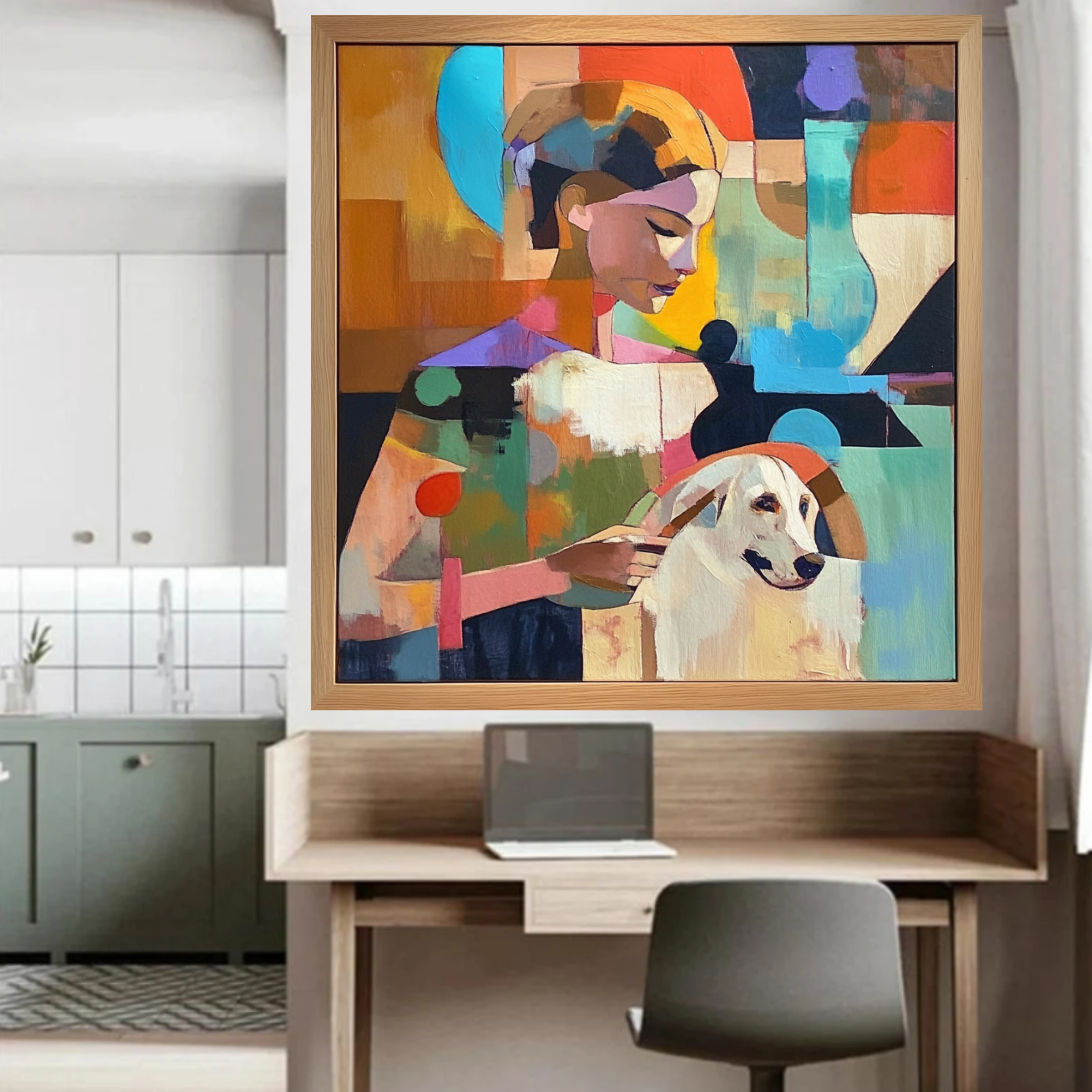 Original Painting :  Harmony in Color - Abstract Figurative Wall Art Painting