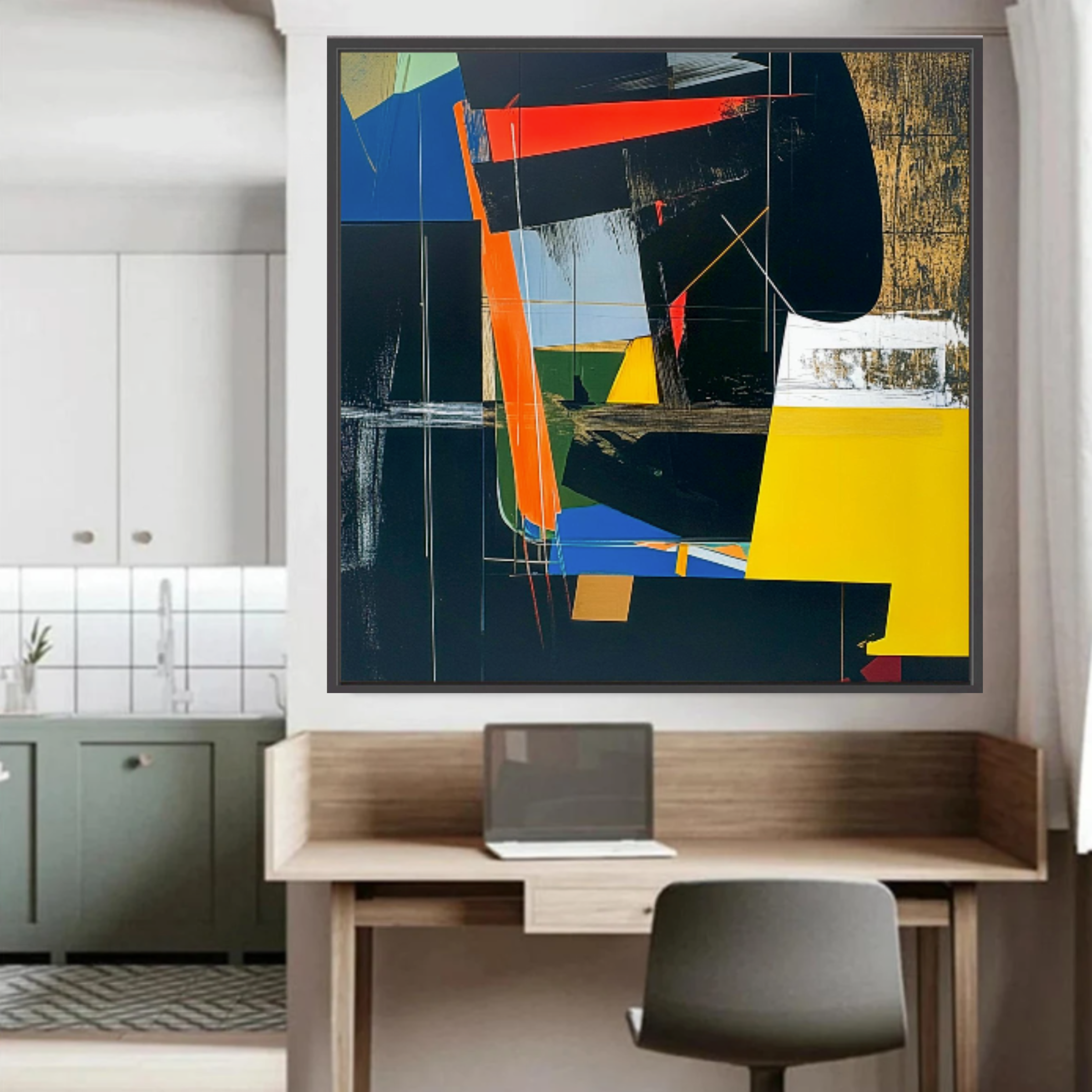 Canvas Print: Urban Fusion - Abstract Geometric Wall Art