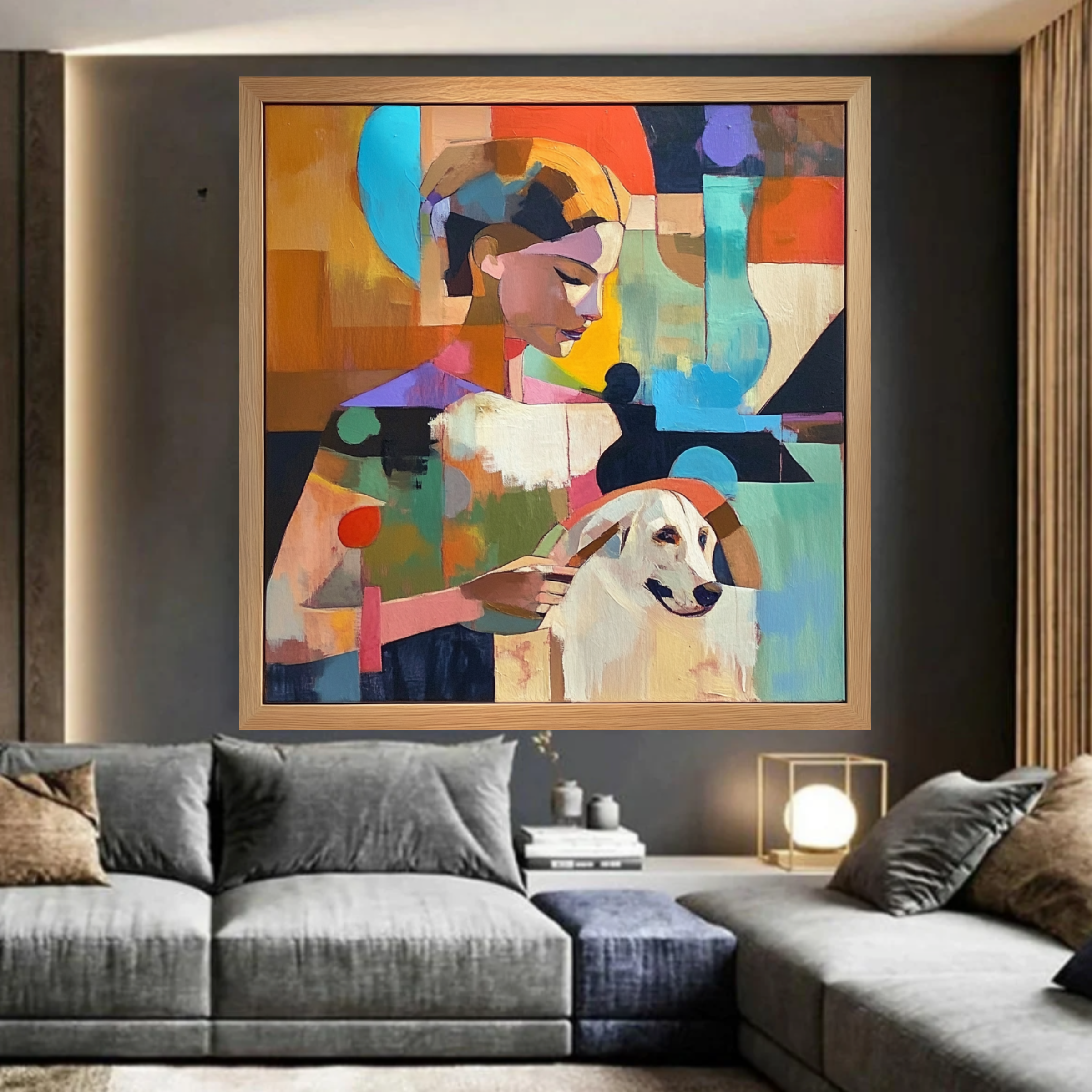 Original Painting :  Harmony in Color - Abstract Figurative Wall Art Painting