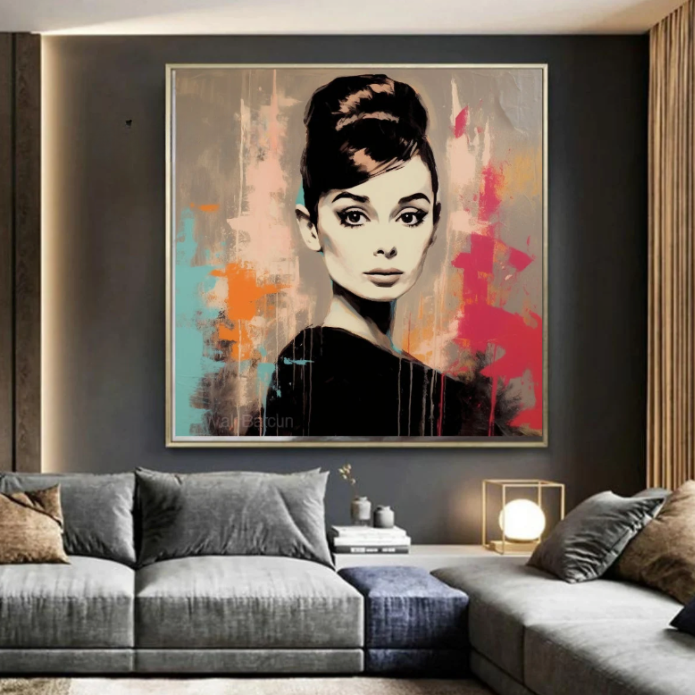 Original Painting : Audrey Hepburn - Wall Art Canvas Acrylic Paintings