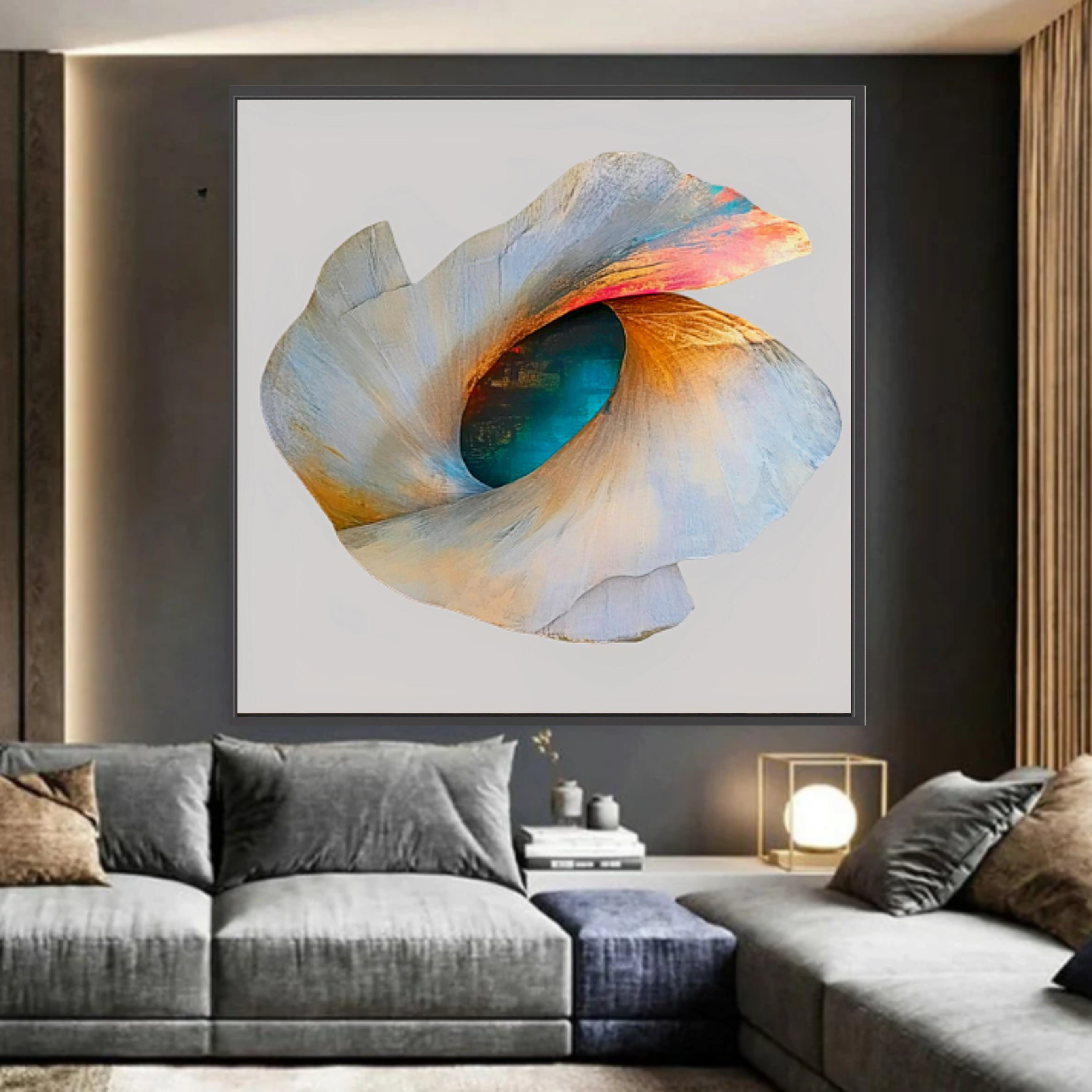 Canvas Print: Ethereal Bloom - Abstract Organic Wall Art