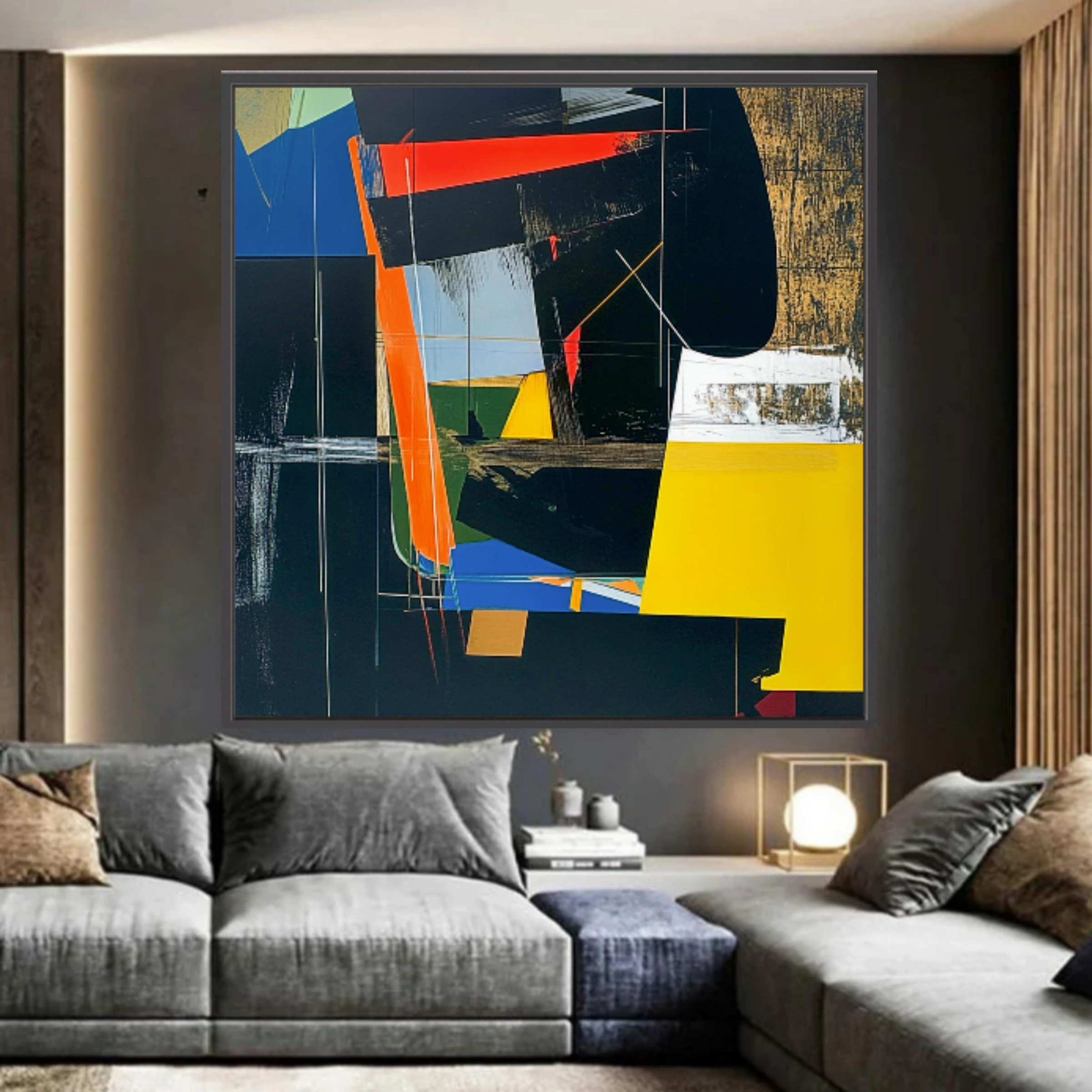 Canvas Print: Urban Fusion - Abstract Geometric Wall Art