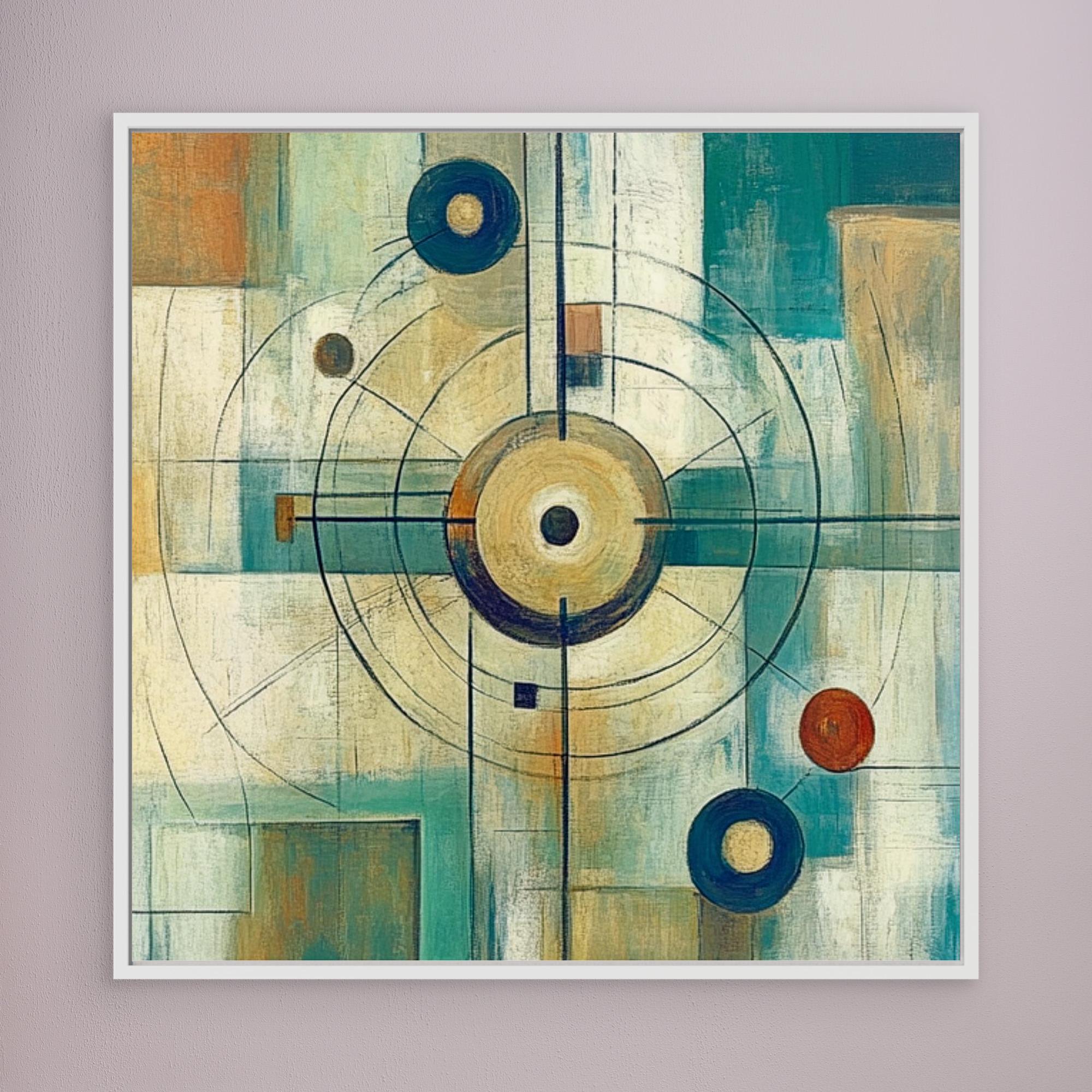 Canvas Print: Orbital Balance - Geometric Abstract Wall Art