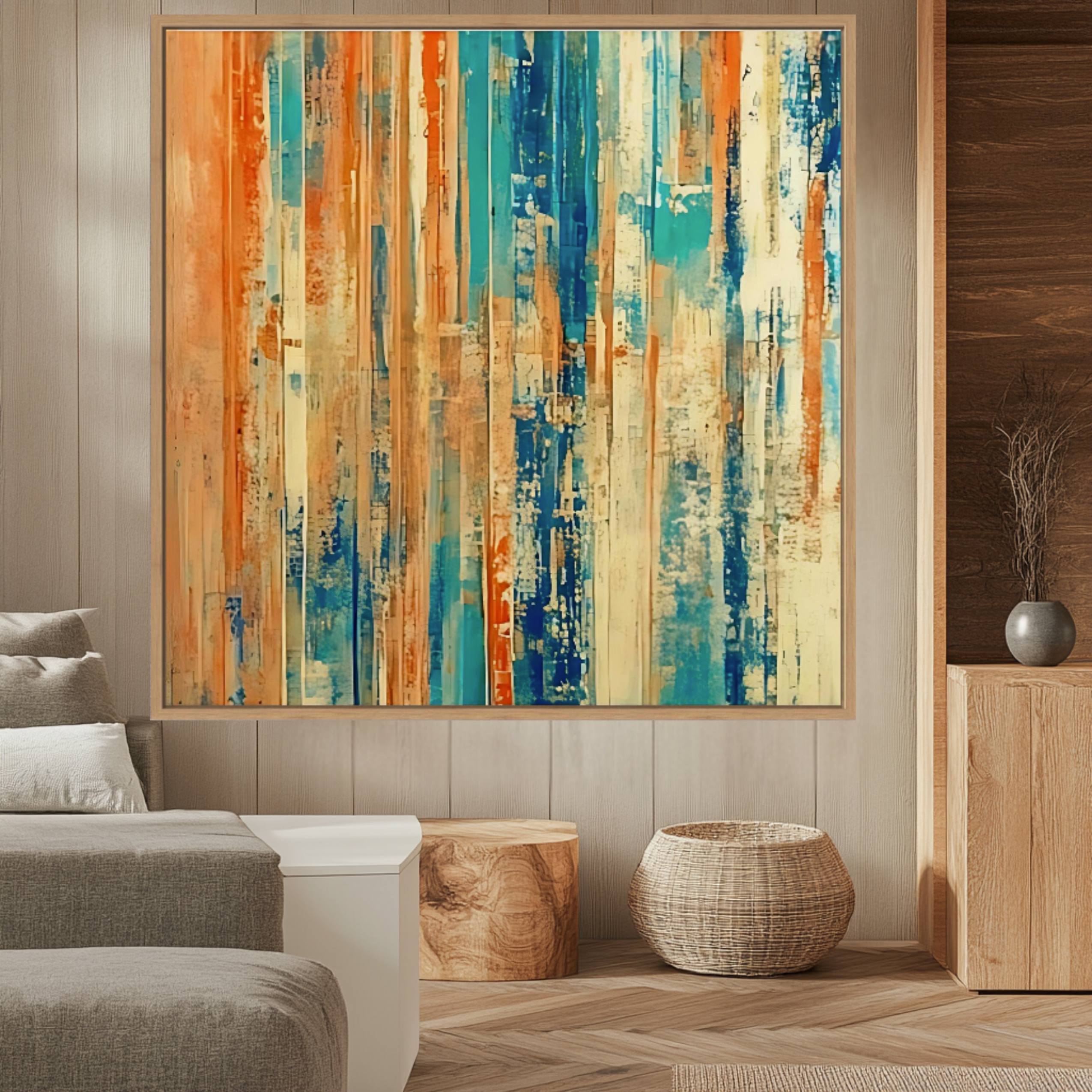 Canvas Print: Ocean Drift - Abstract Coastal Wall Art