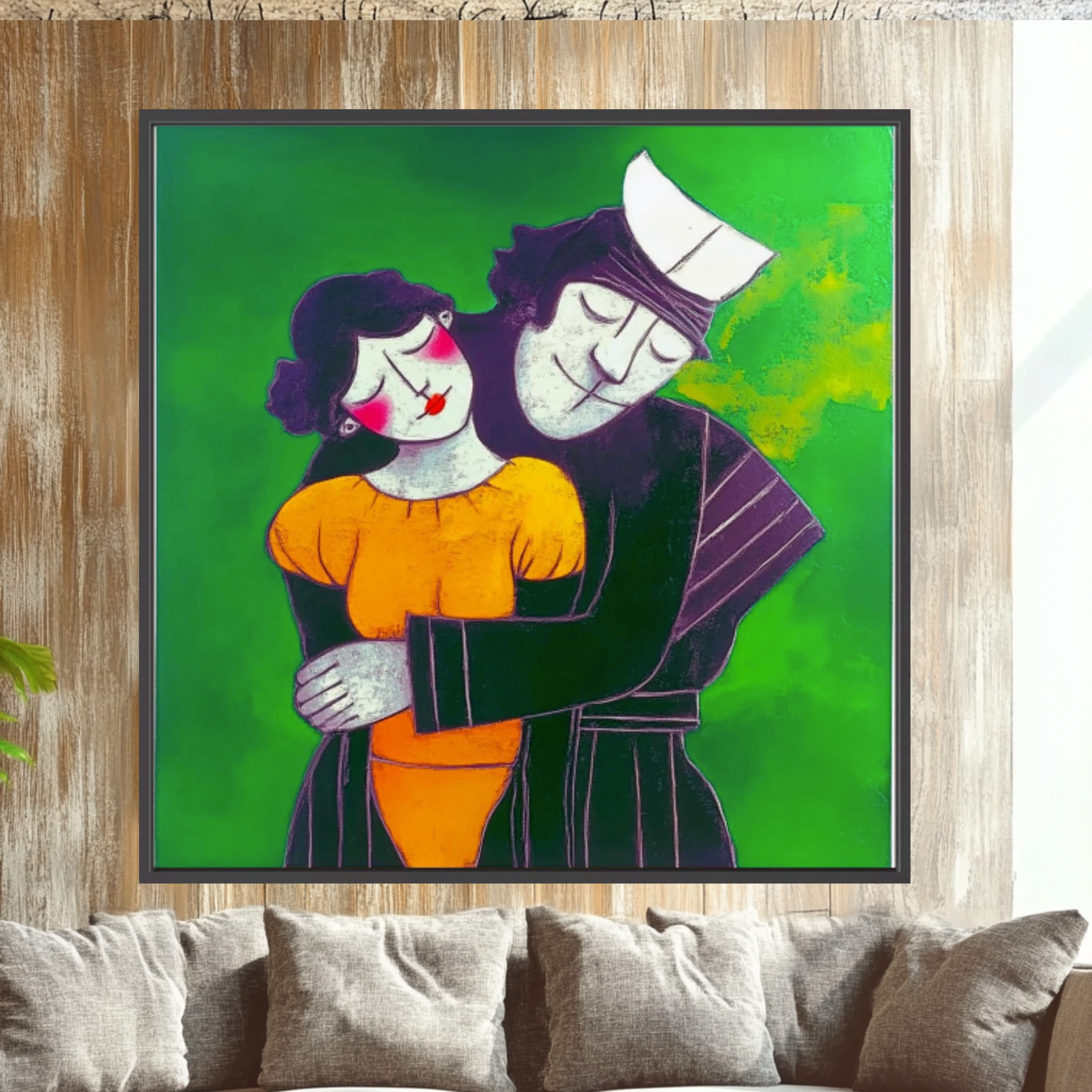 Canvas Print: Timeless Embrace – Romanticism Art