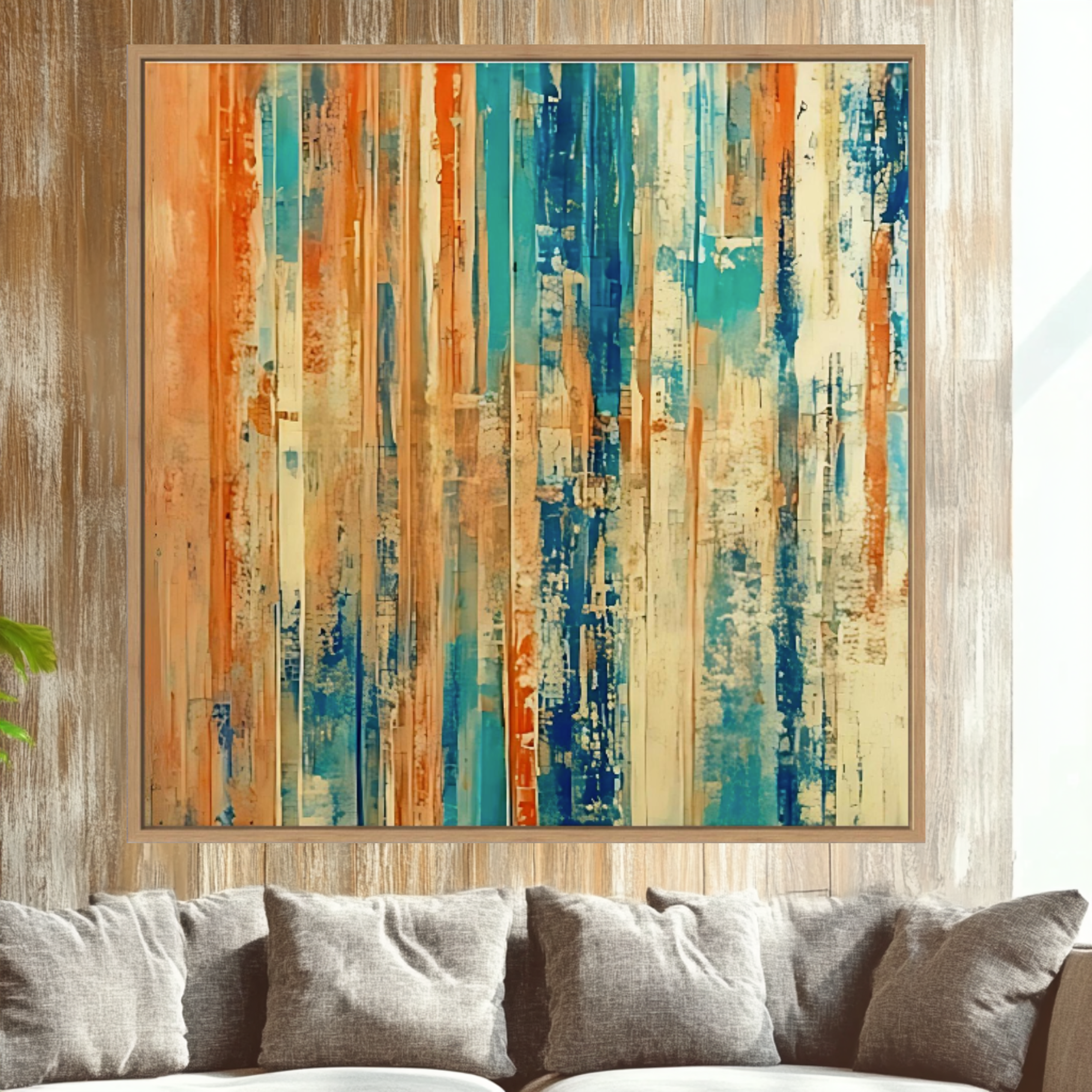 Canvas Print: Ocean Drift - Abstract Coastal Wall Art