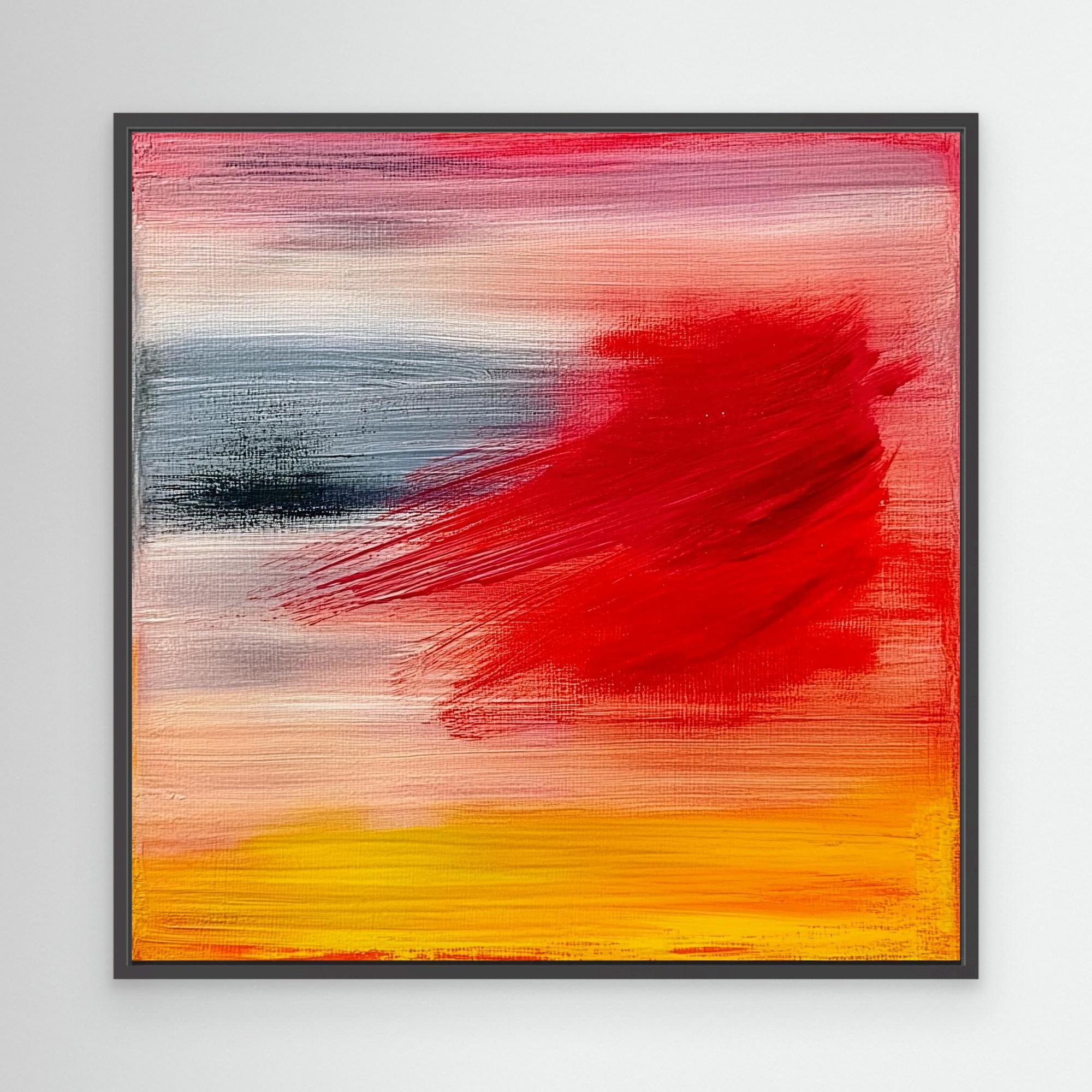 Canvas Print : Radiant Sunset Horizon - Abstract Acrylic Canvas Wall Art