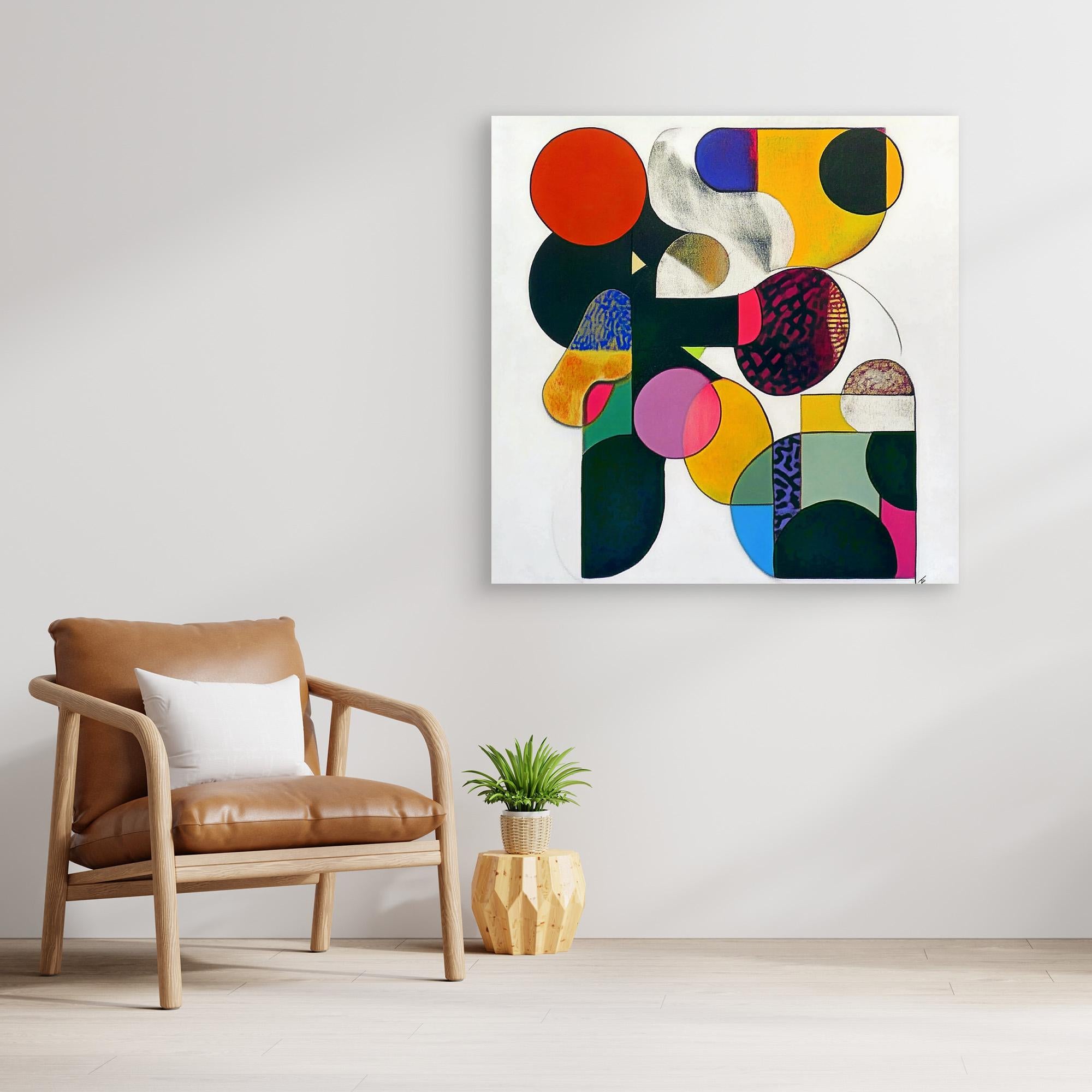 Canvas Print : Vibrant Geometry - Abstract Wall Art | Modern Canvas Print