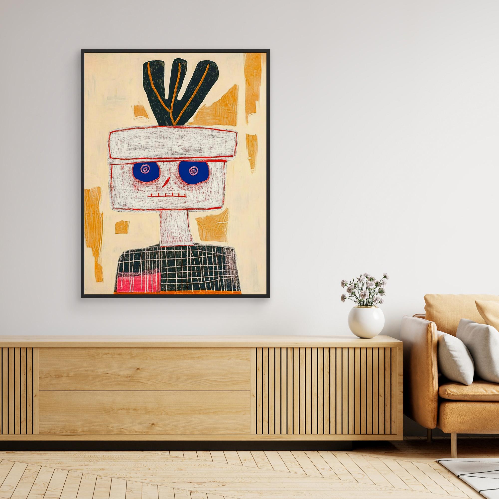 Canvas Print: Abstract Modern Cubist Art – Contemporary Expressionist Art