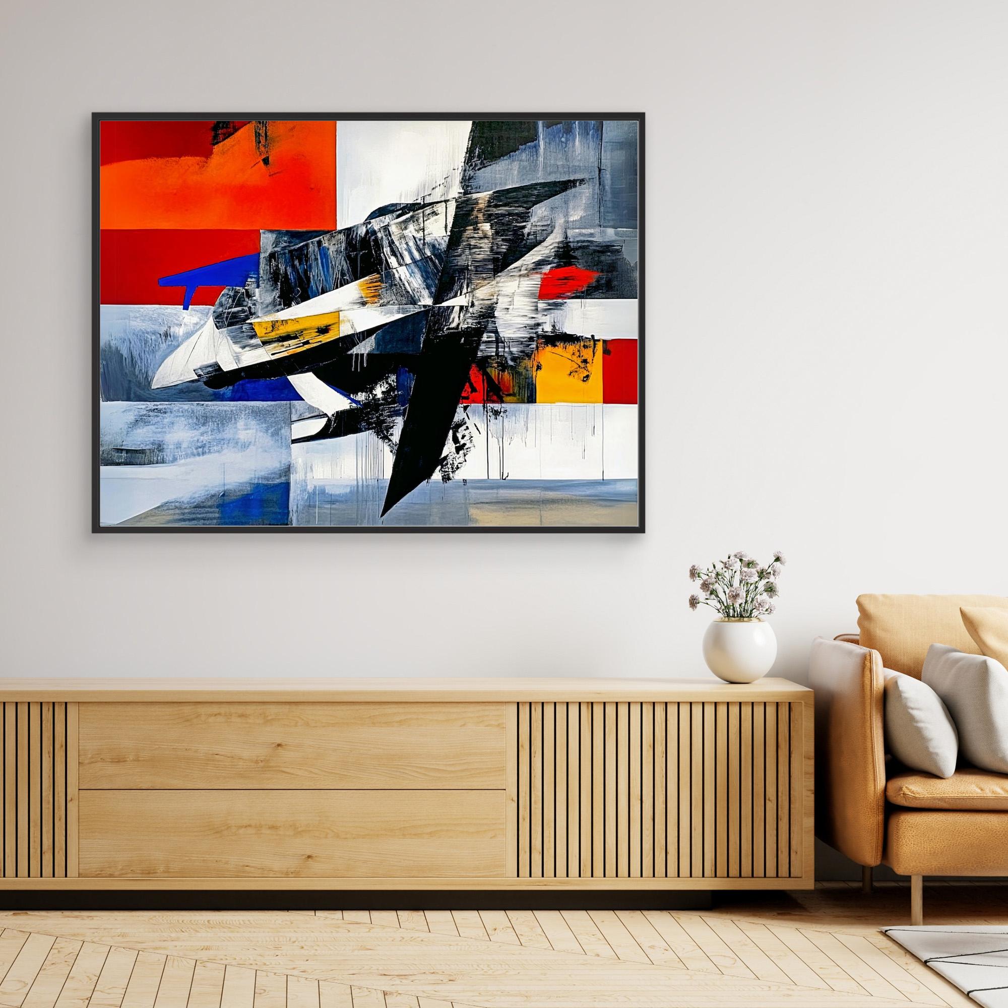 Canvas Print: "Dynamic Fusion" - Bold Abstract Wall Art