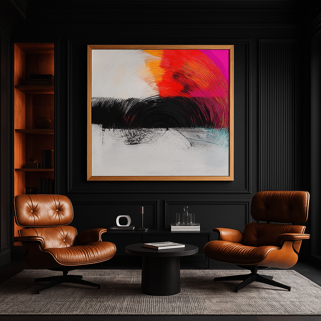 Canvas Print: Radiant Echo - Vibrant Canvas Wall Art - Chiara Rossetti