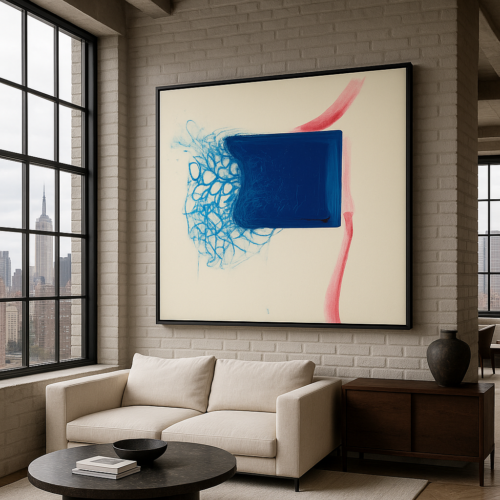 Canvas Print : "Fragmented Harmony" - Minimalist Abstract Wall Art Print - Chiara Rossetti