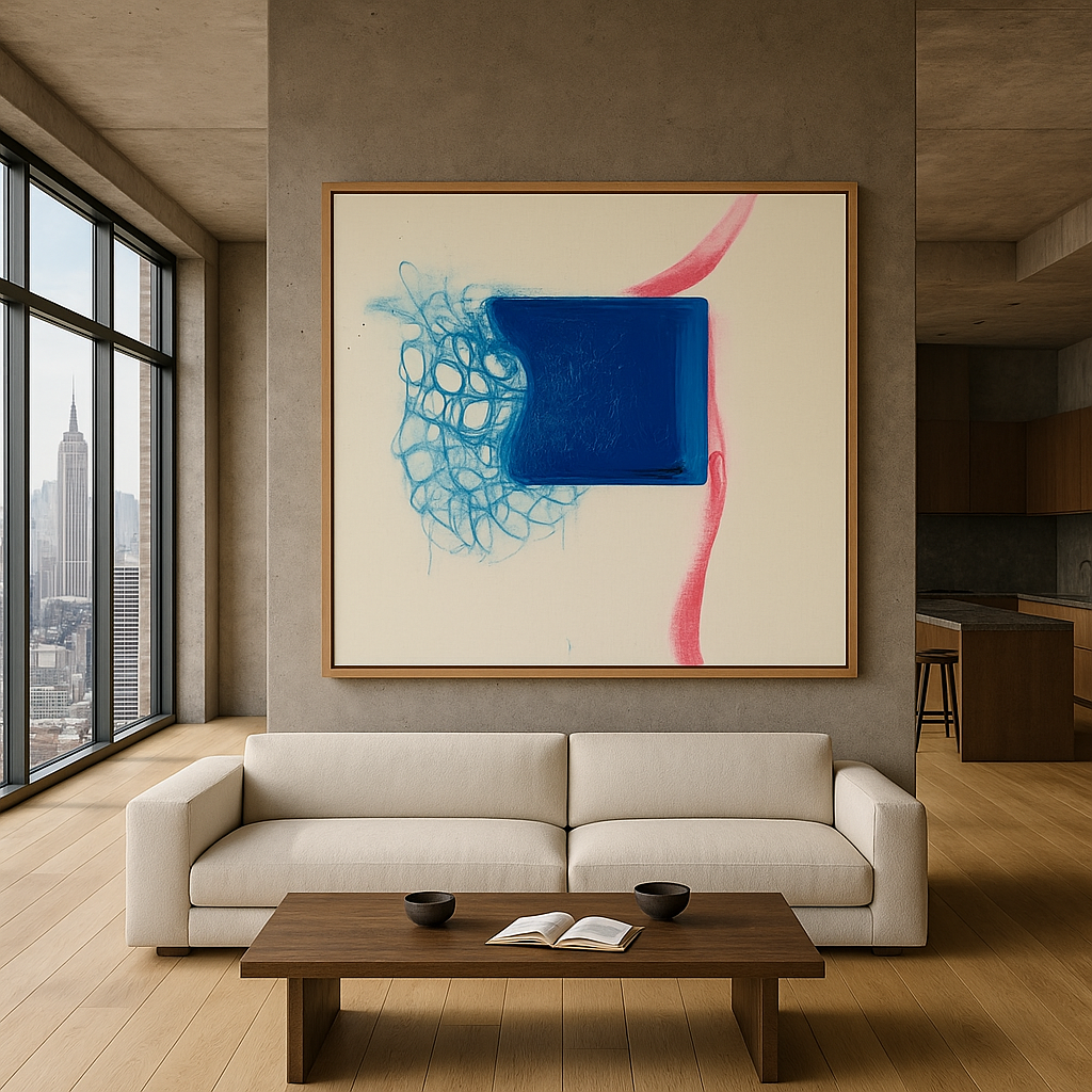 Canvas Print : "Fragmented Harmony" - Minimalist Abstract Wall Art Print - Chiara Rossetti