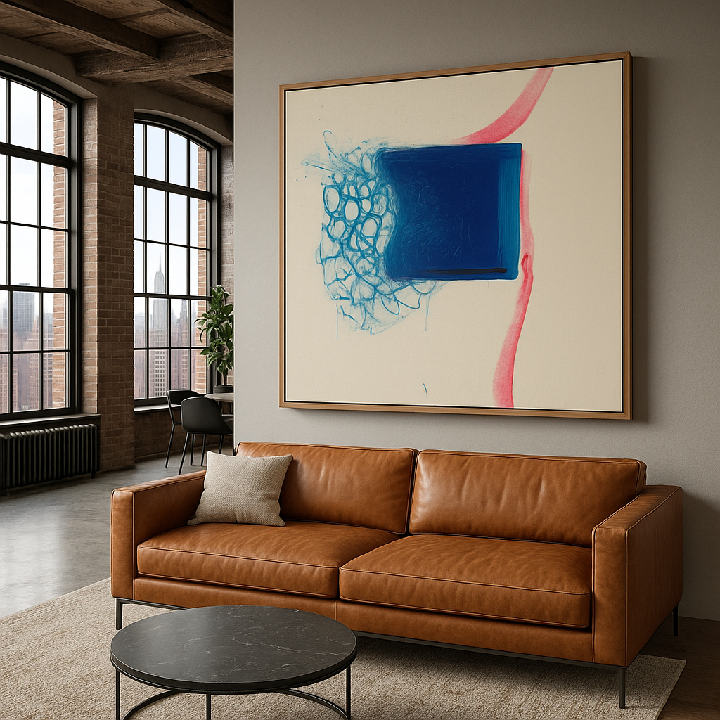 Canvas Print : "Fragmented Harmony" - Minimalist Abstract Wall Art Print - Chiara Rossetti