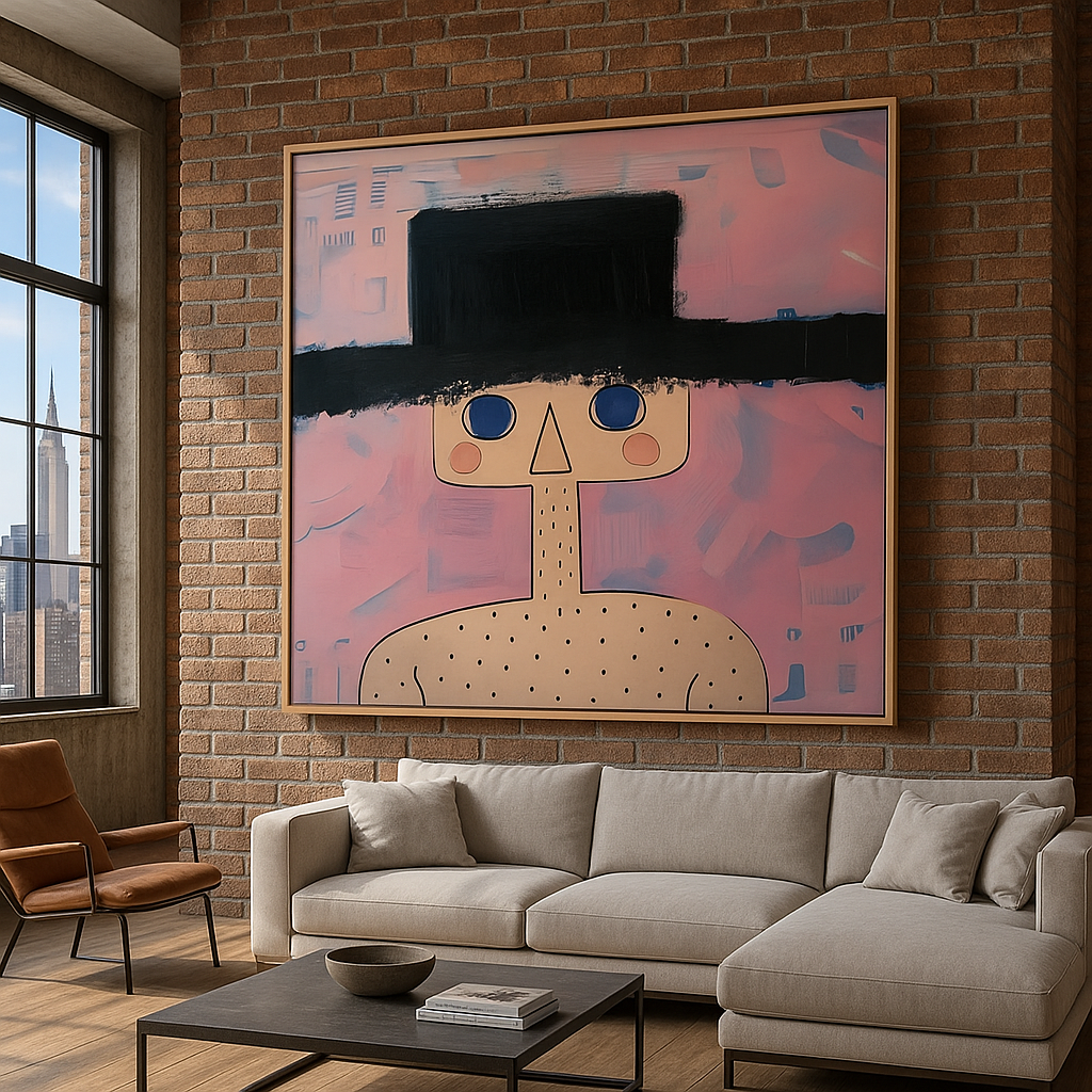 Canvas Print :  "Playful Muse"- Whimsical Art Print - Chiara Rossetti