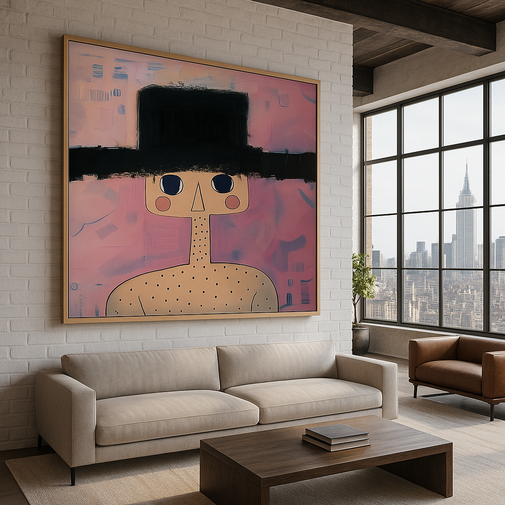 Canvas Print :  "Playful Muse"- Whimsical Art Print - Chiara Rossetti