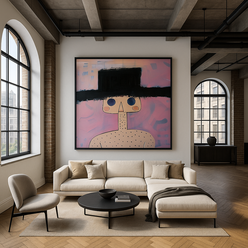 Canvas Print :  "Playful Muse"- Whimsical Art Print - Chiara Rossetti