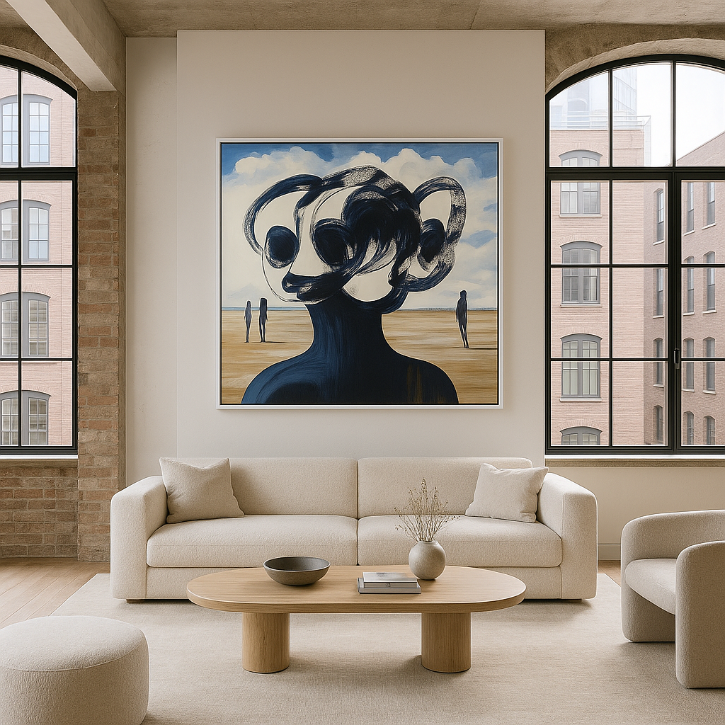 Canvas Print : "Whispers of the Dunes"- Surreal Abstract Print - Chiara Rossetti