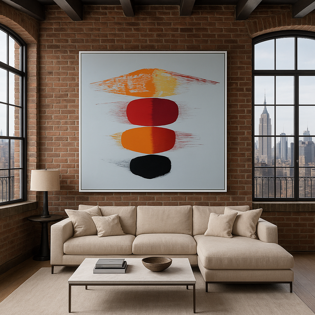 Canvas Print: Abstract Balance Flow – Minimalist Modern Art Print - Chiara Rossetti