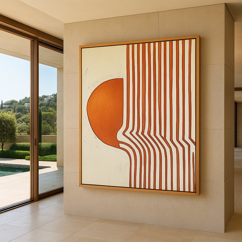 Canvas Print: "Modern Flow" – Minimalist Geometric Abstract Art - Chiara Rossetti