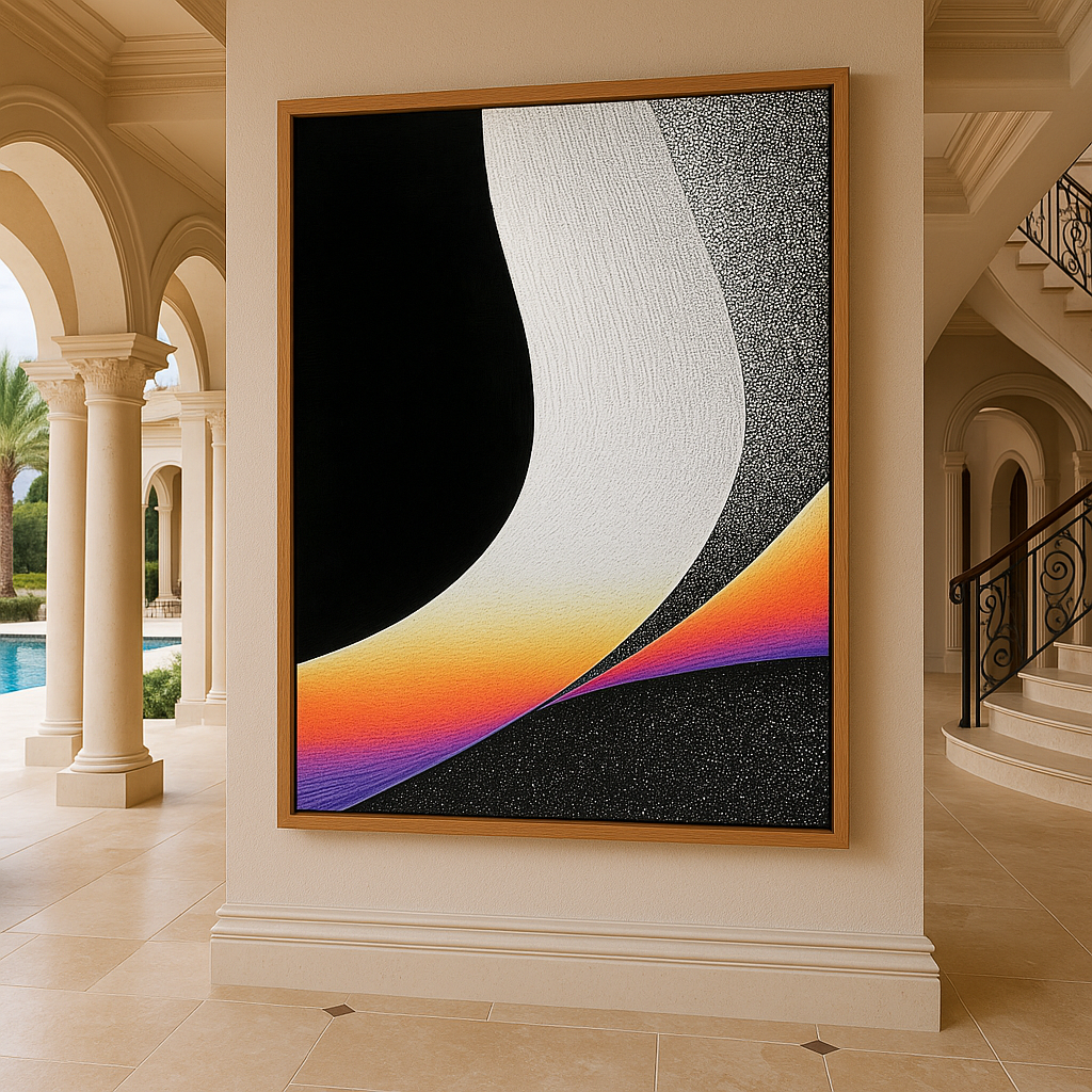 Canvas Print: "Ethereal Flow" – Minimalist Abstract Wall Art - Chiara Rossetti