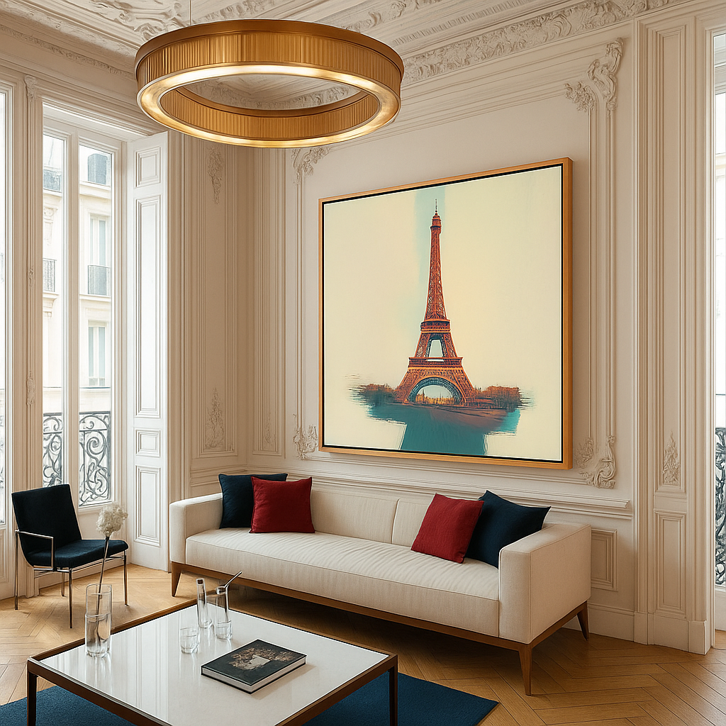 Canvas Print: Eiffel Tower Canvas Print -Eiffel Tower Artwork - Chiara Rossetti