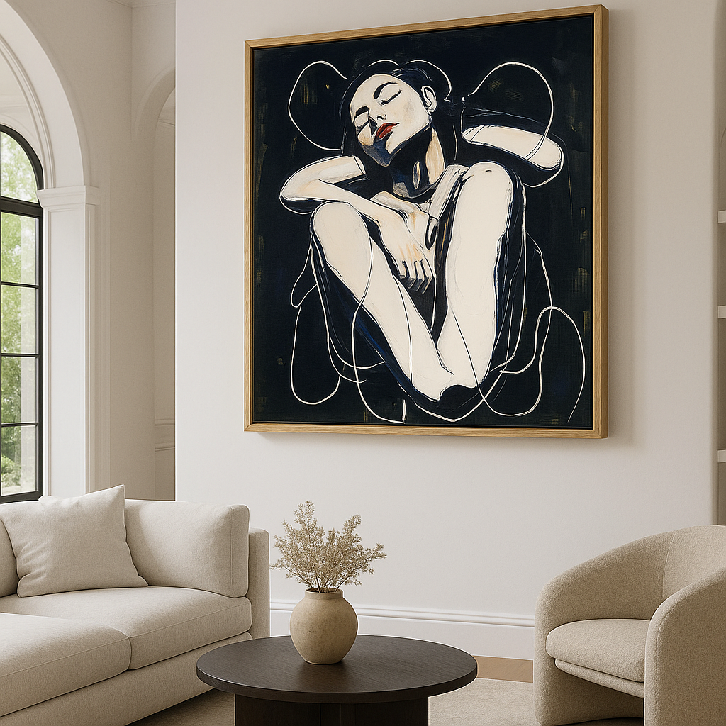 Female figure art print&nbsp;