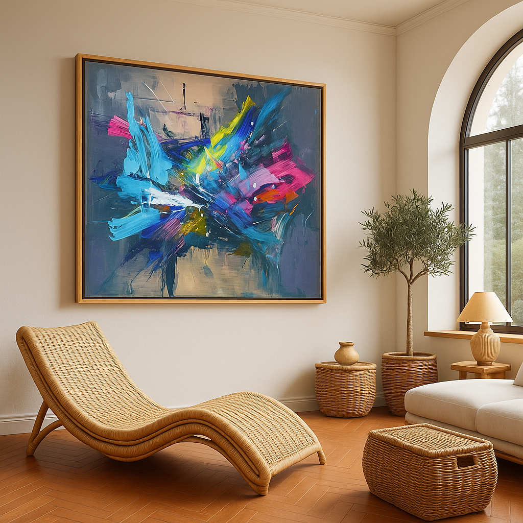 Abstract expressionist prints art