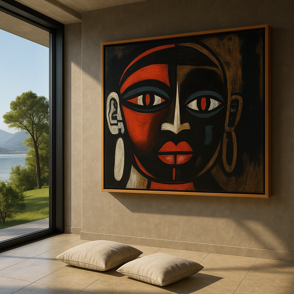 Abstract Face Art Print