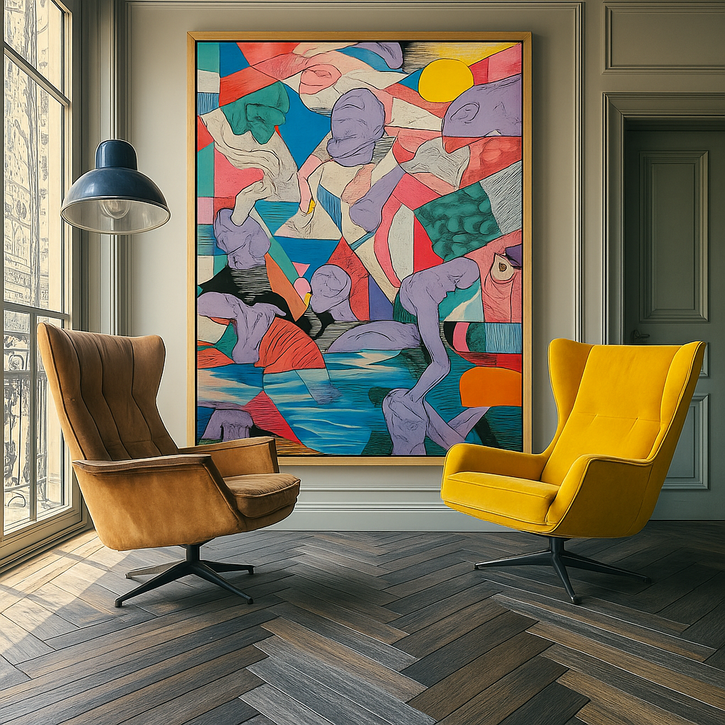 contemporary abstract art print