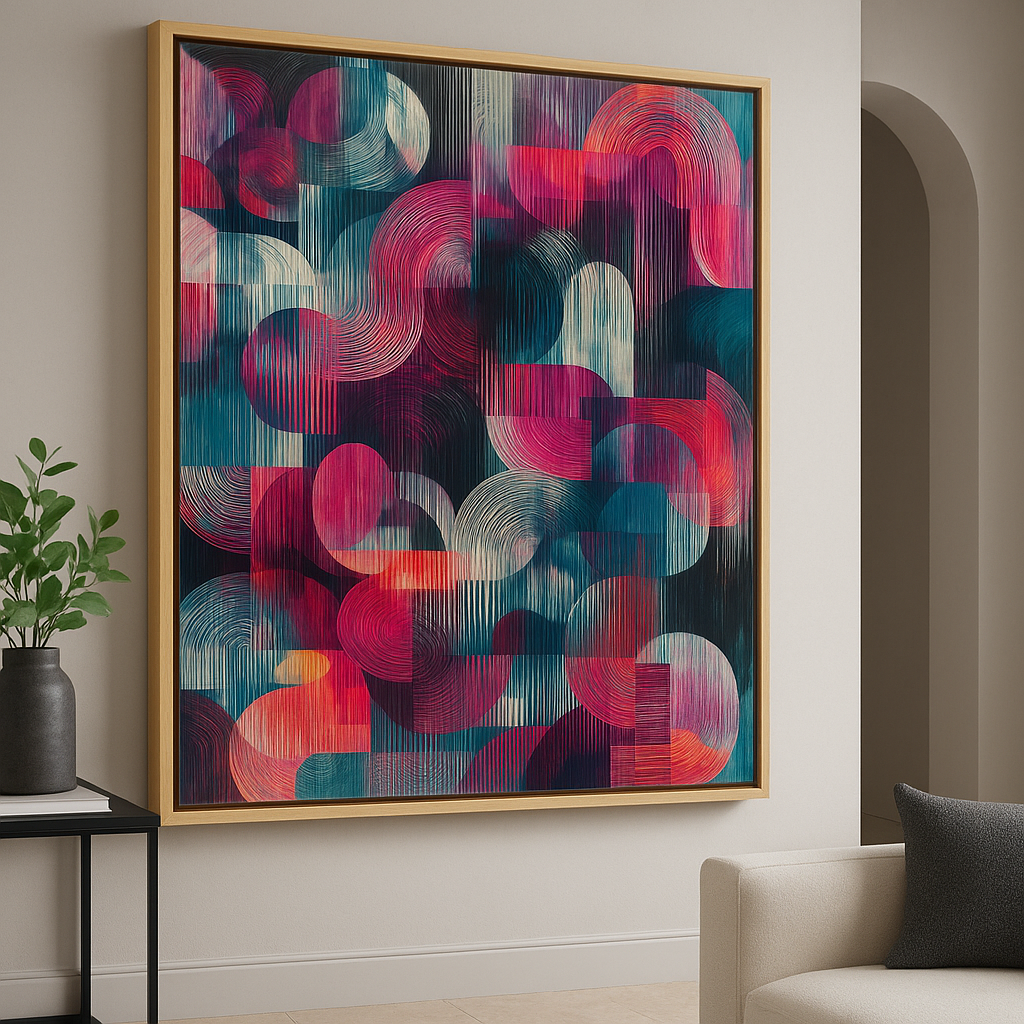 abstract geometric wall art 