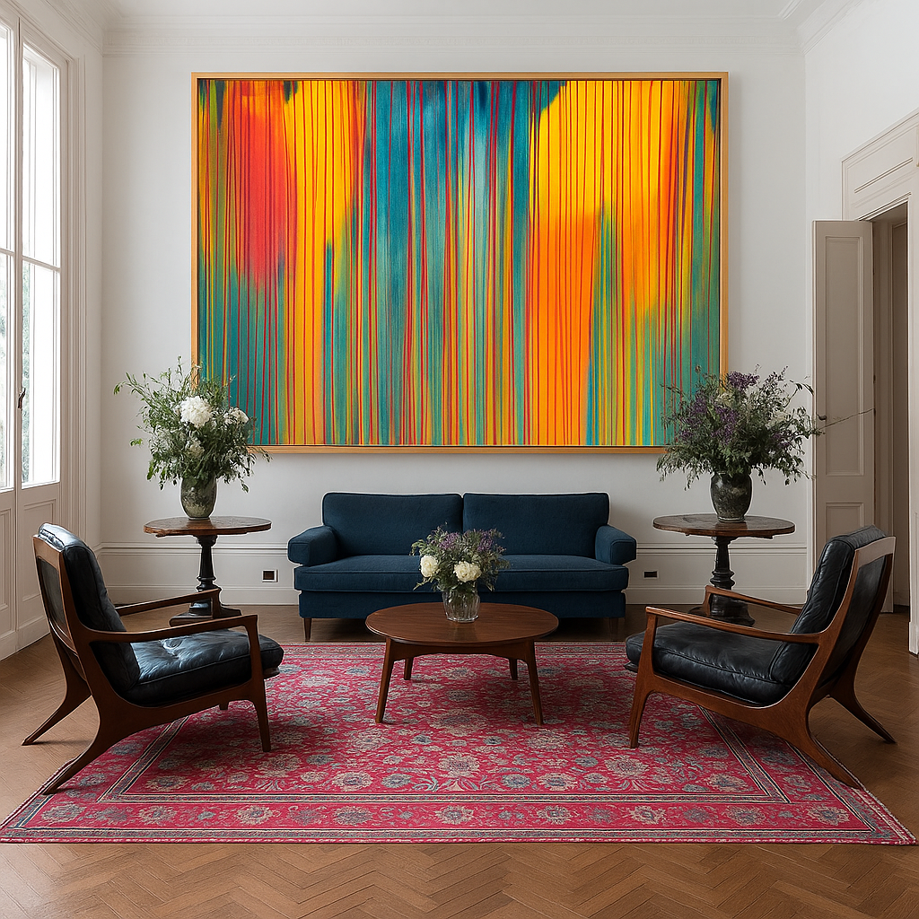 large colorful wall art for living room