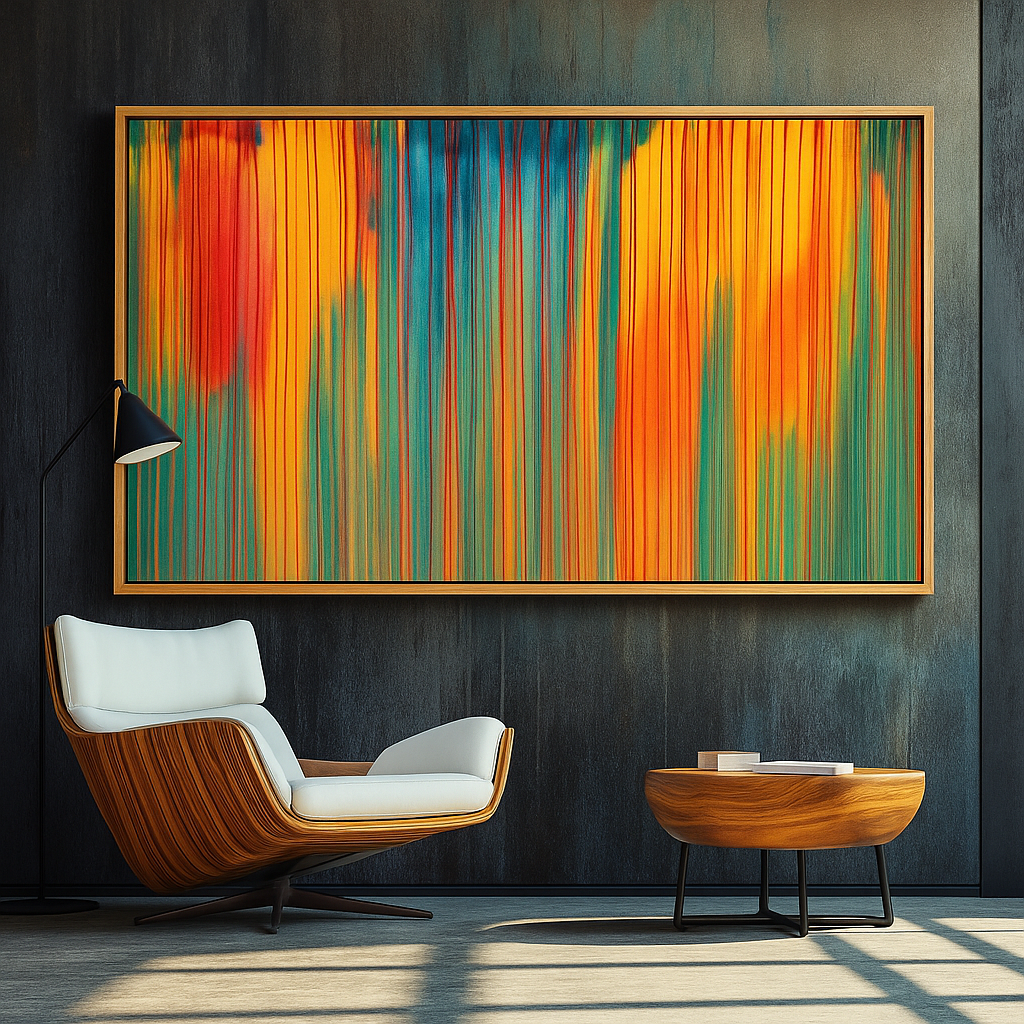 large colorful wall art for living room