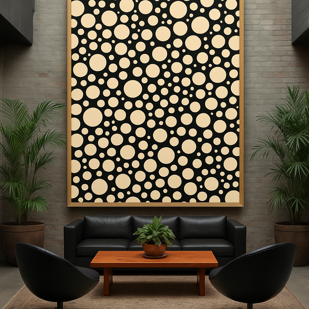 circle canvas wall art